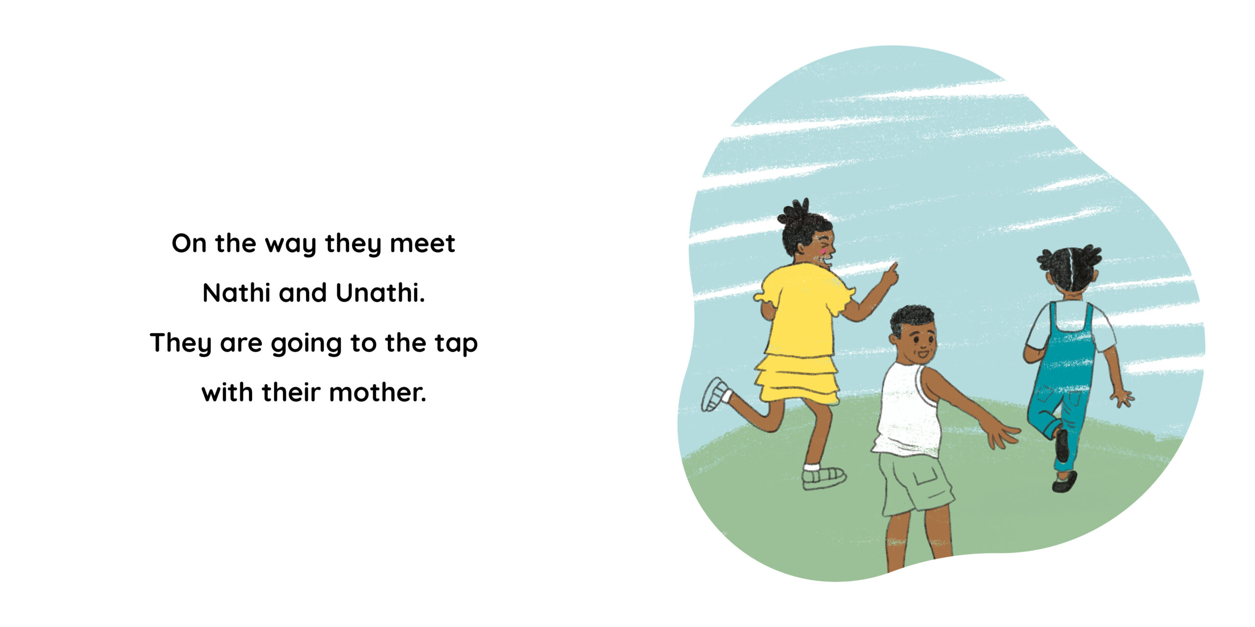 A trip to the tap — original illustrated page 3, English text included