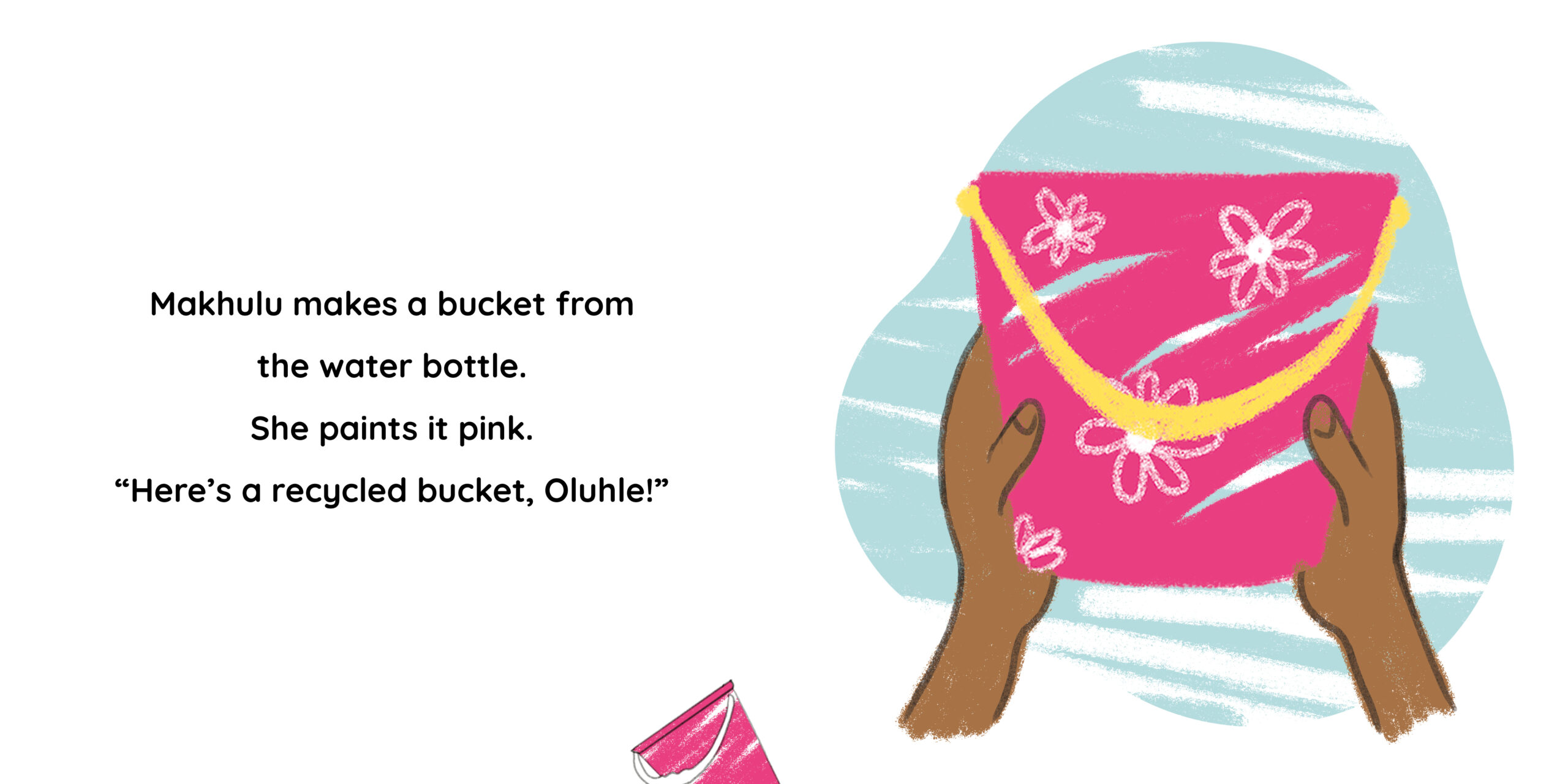 A trip to the tap — original illustrated page 9, English text included