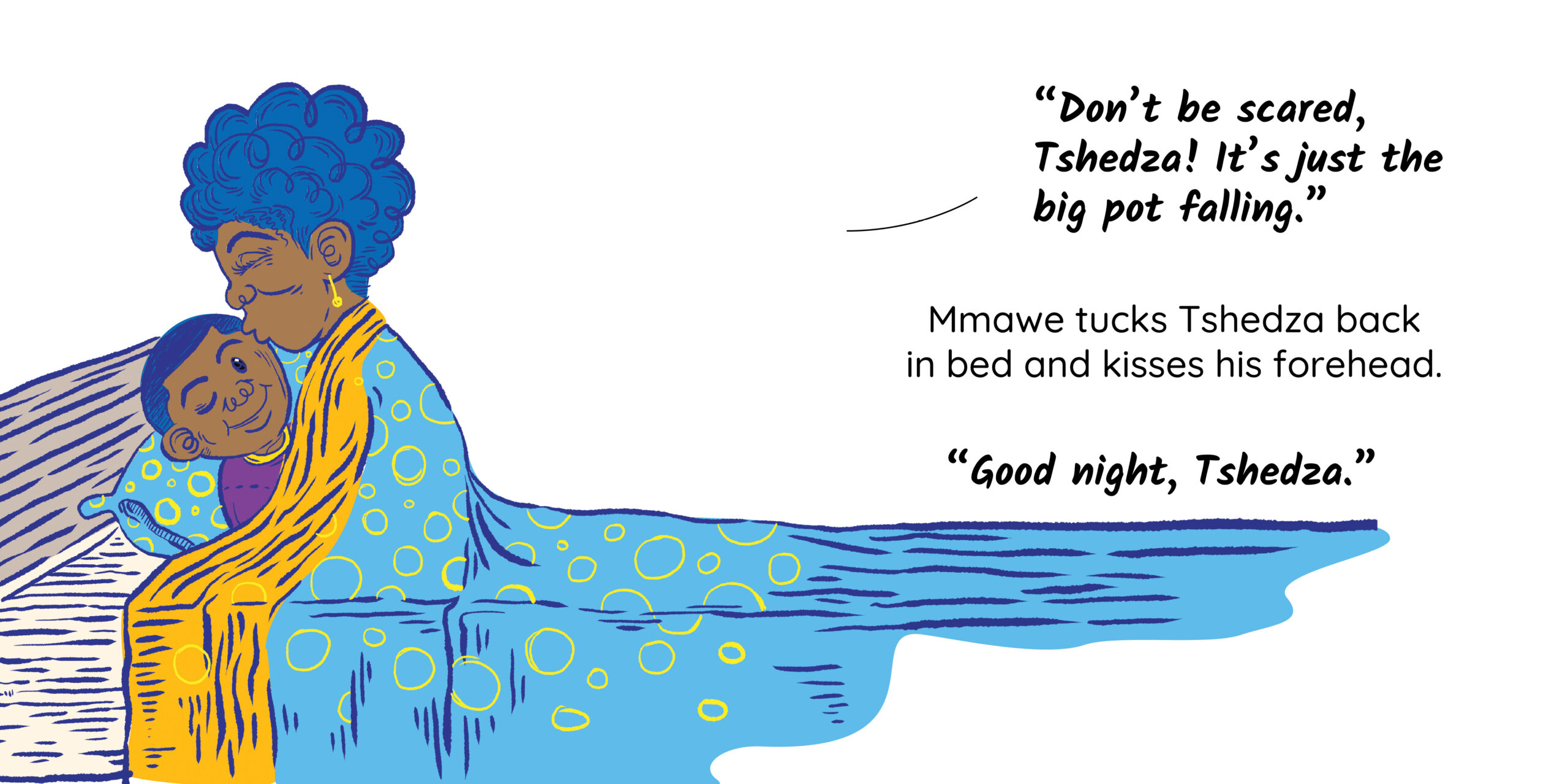 AAAAAHHH!!!! Mmawe! — original illustrated page 7, English text included