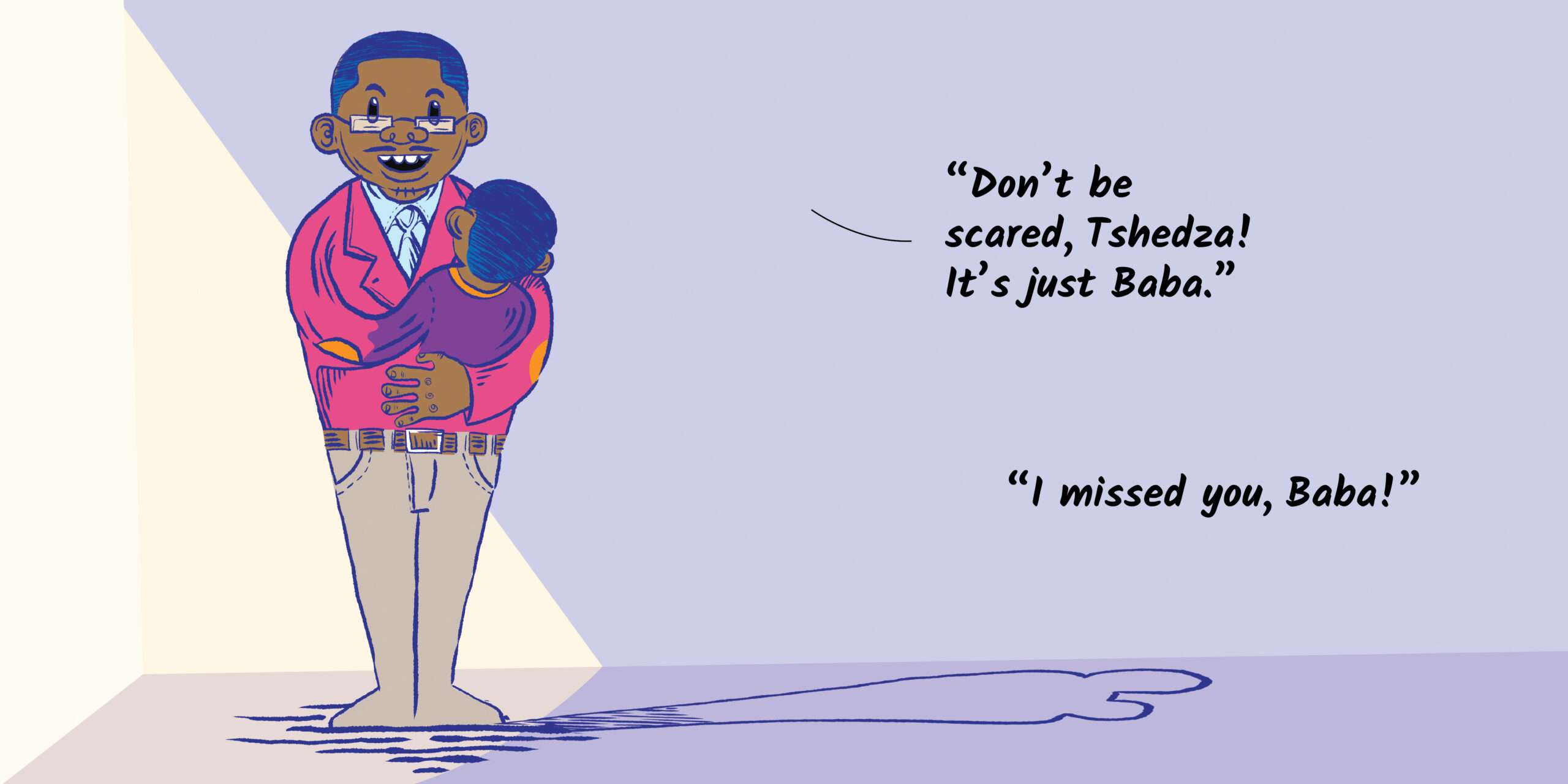 AAAAAHHH!!!! Mmawe! — original illustrated page 13, English text included