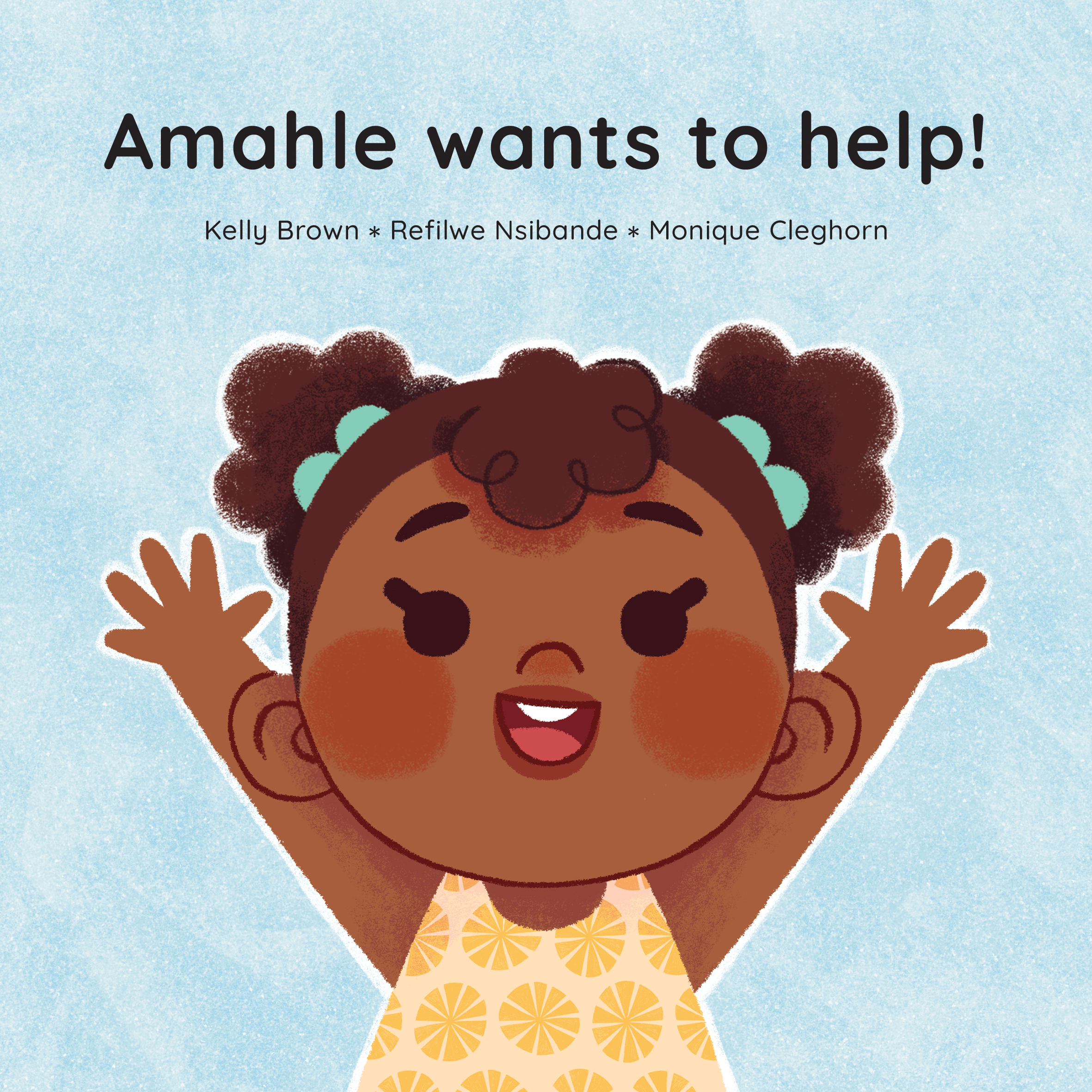 Amahle wants to help! — original illustrated page 1, English text included