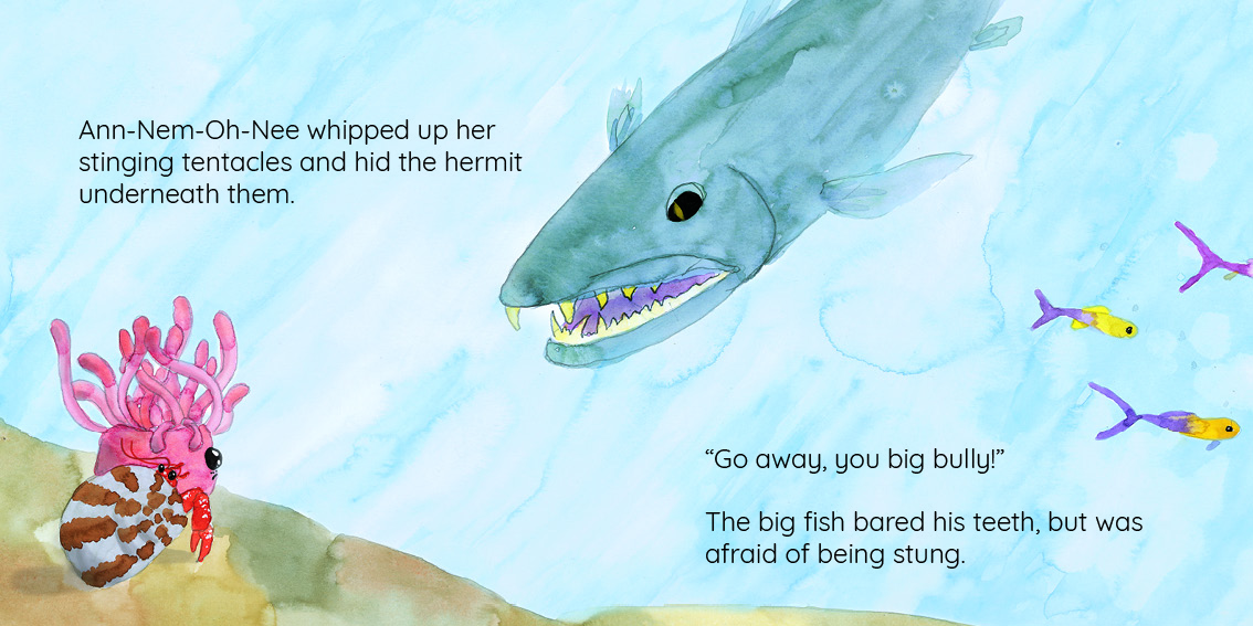 Ann-Nem-Oh-Nee finds Adventure — original illustrated page 7, English text included
