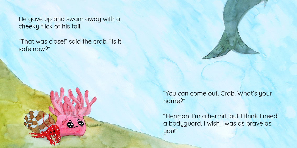 Ann-Nem-Oh-Nee finds Adventure — original illustrated page 8, English text included