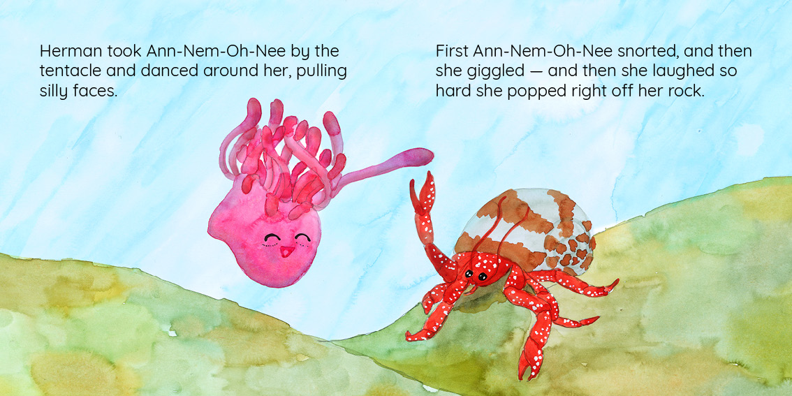 Ann-Nem-Oh-Nee finds Adventure — original illustrated page 10, English text included