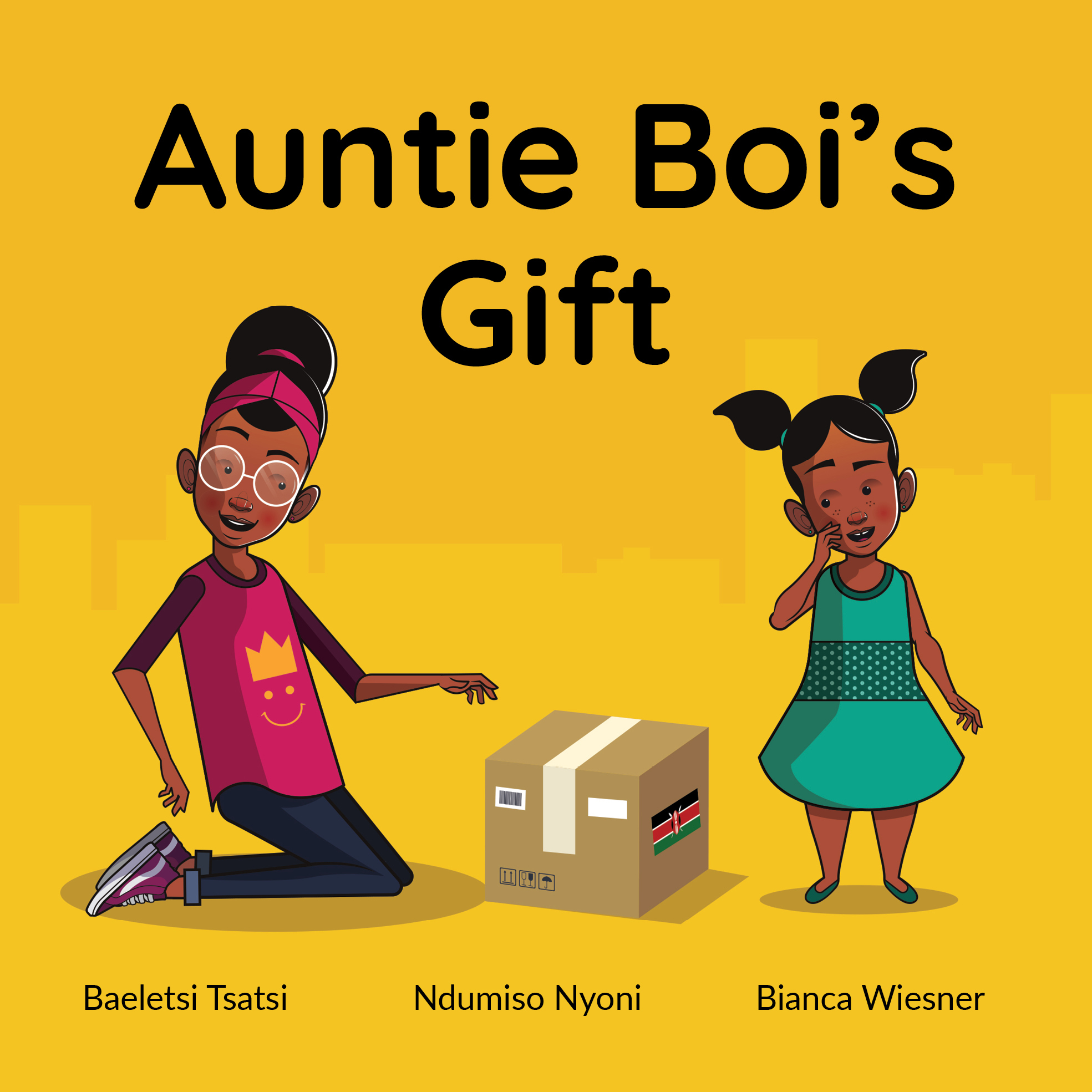 Auntie Boi’s Gift — original illustrated page 1, English text included