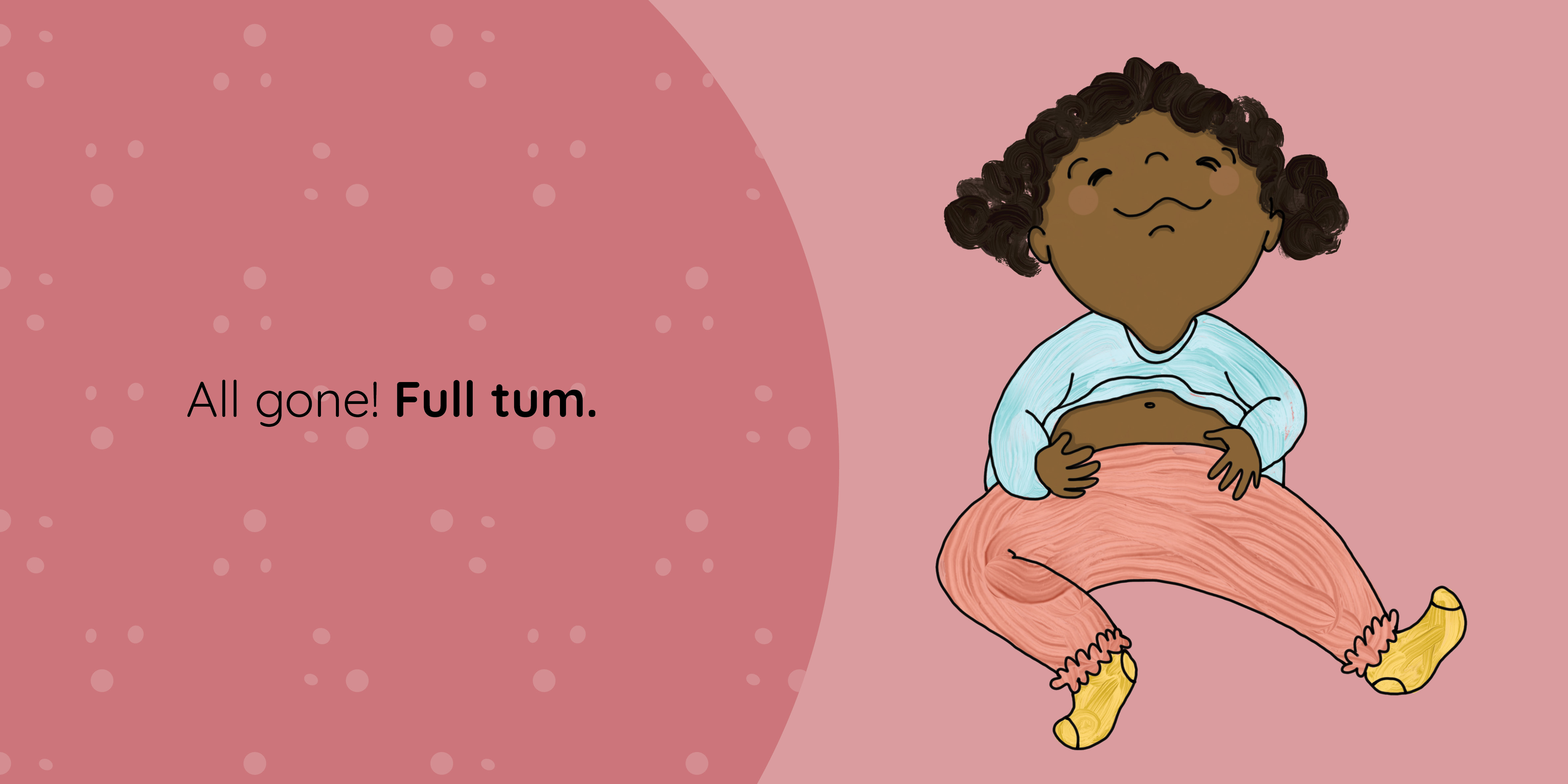 Baby Babble — original illustrated page 8, English text included