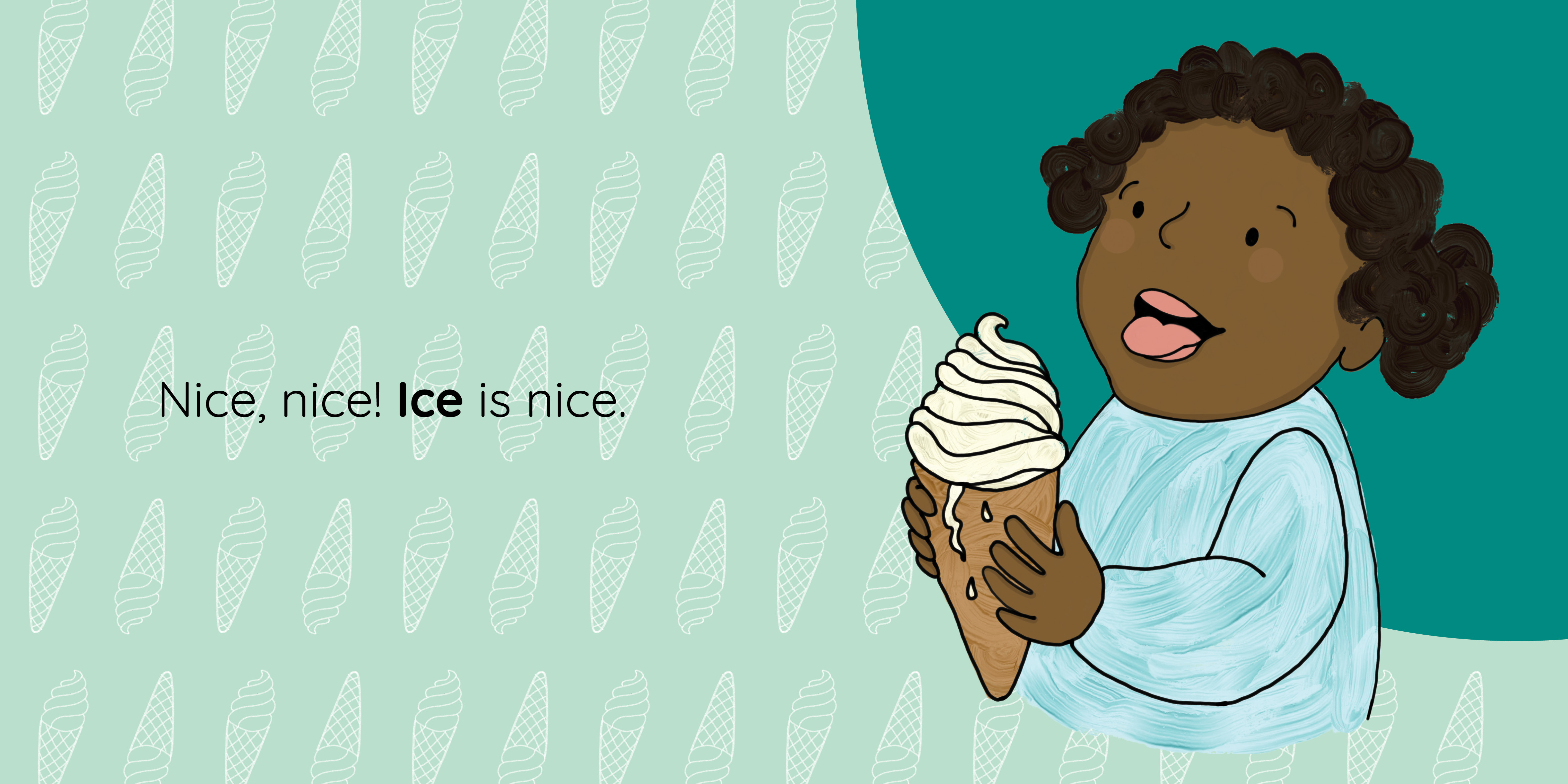 Baby Babble — original illustrated page 10, English text included