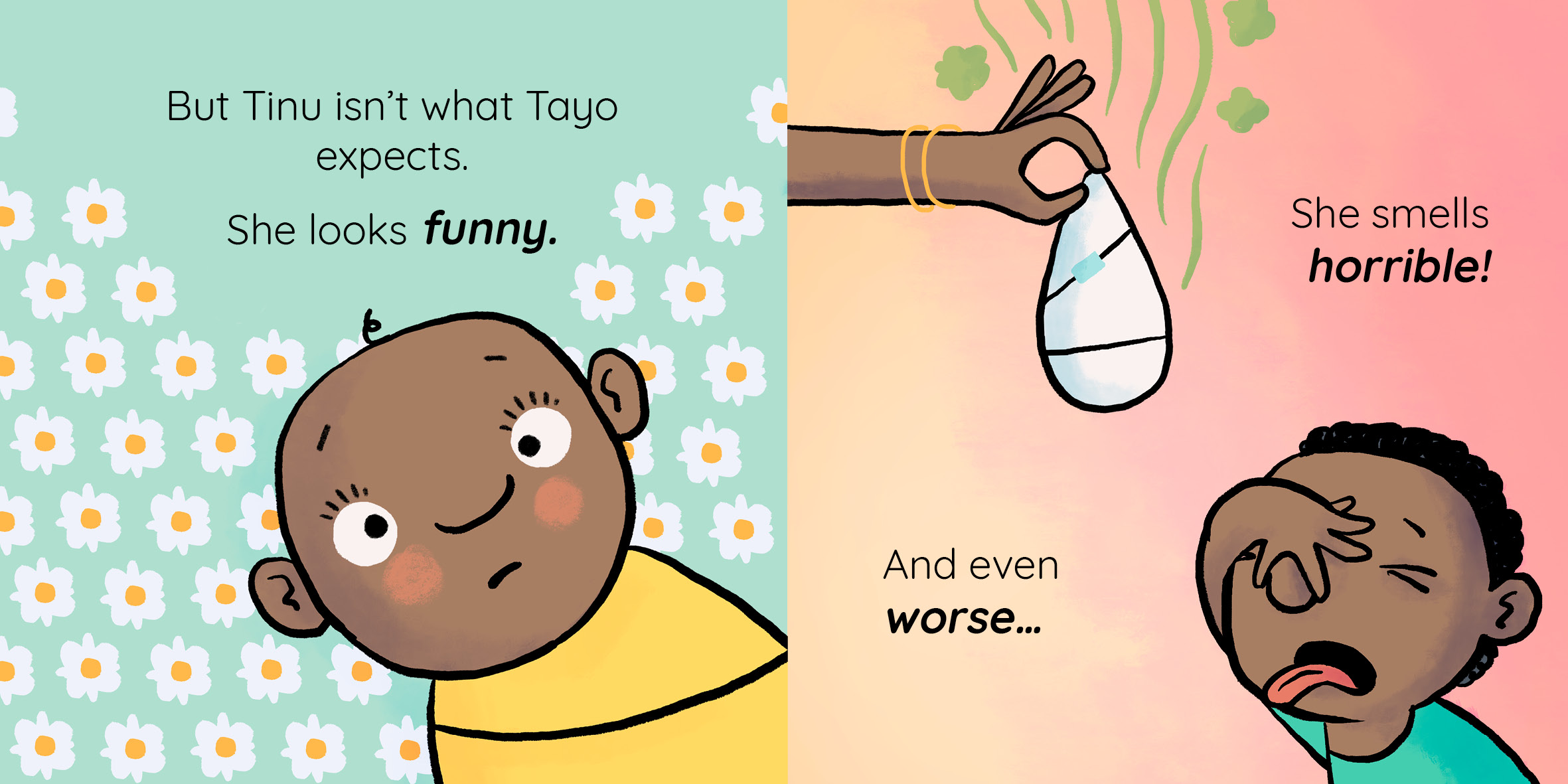 Baby Talk — original illustrated page 3, English text included