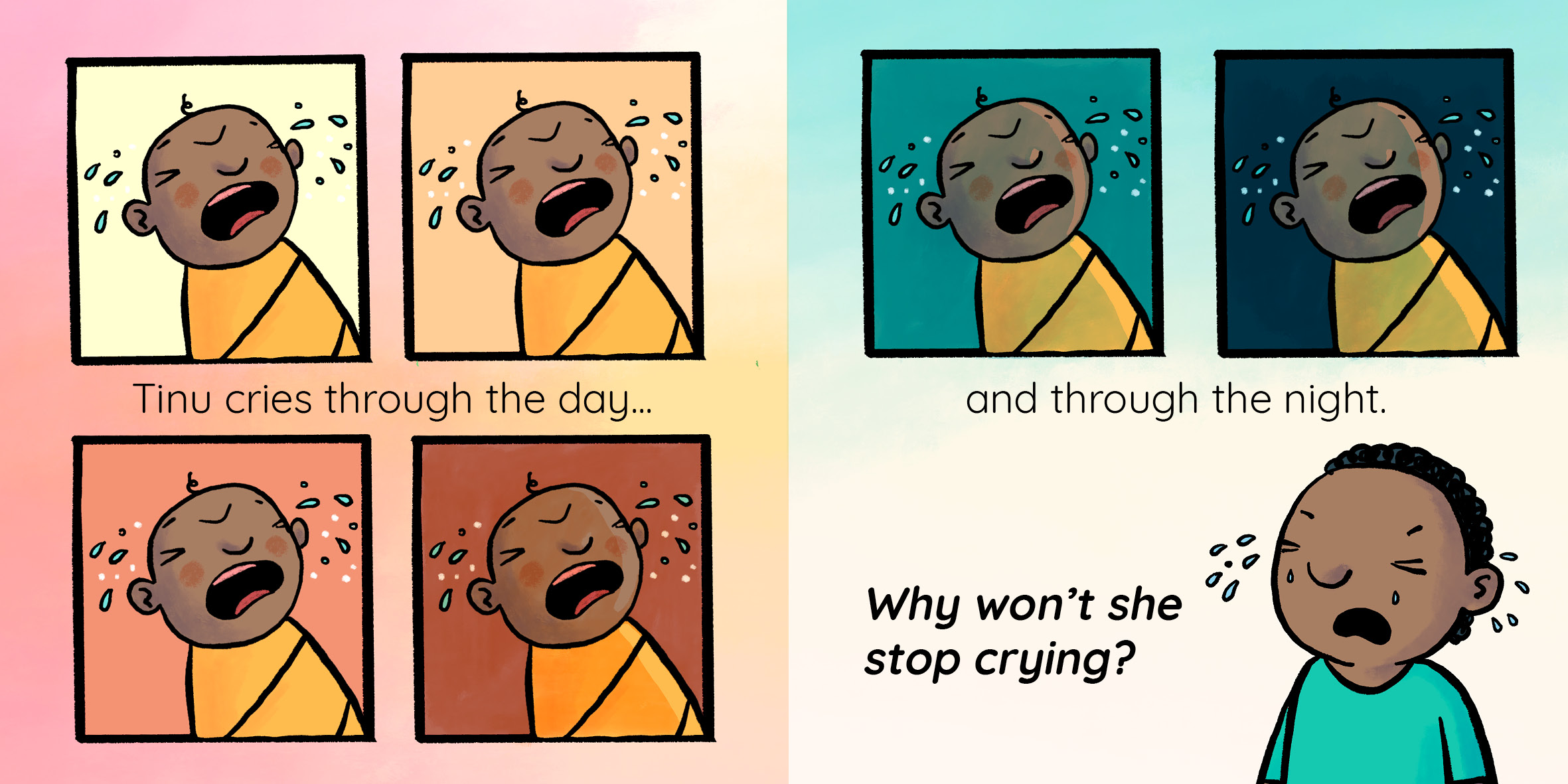 Baby Talk — original illustrated page 12, English text included