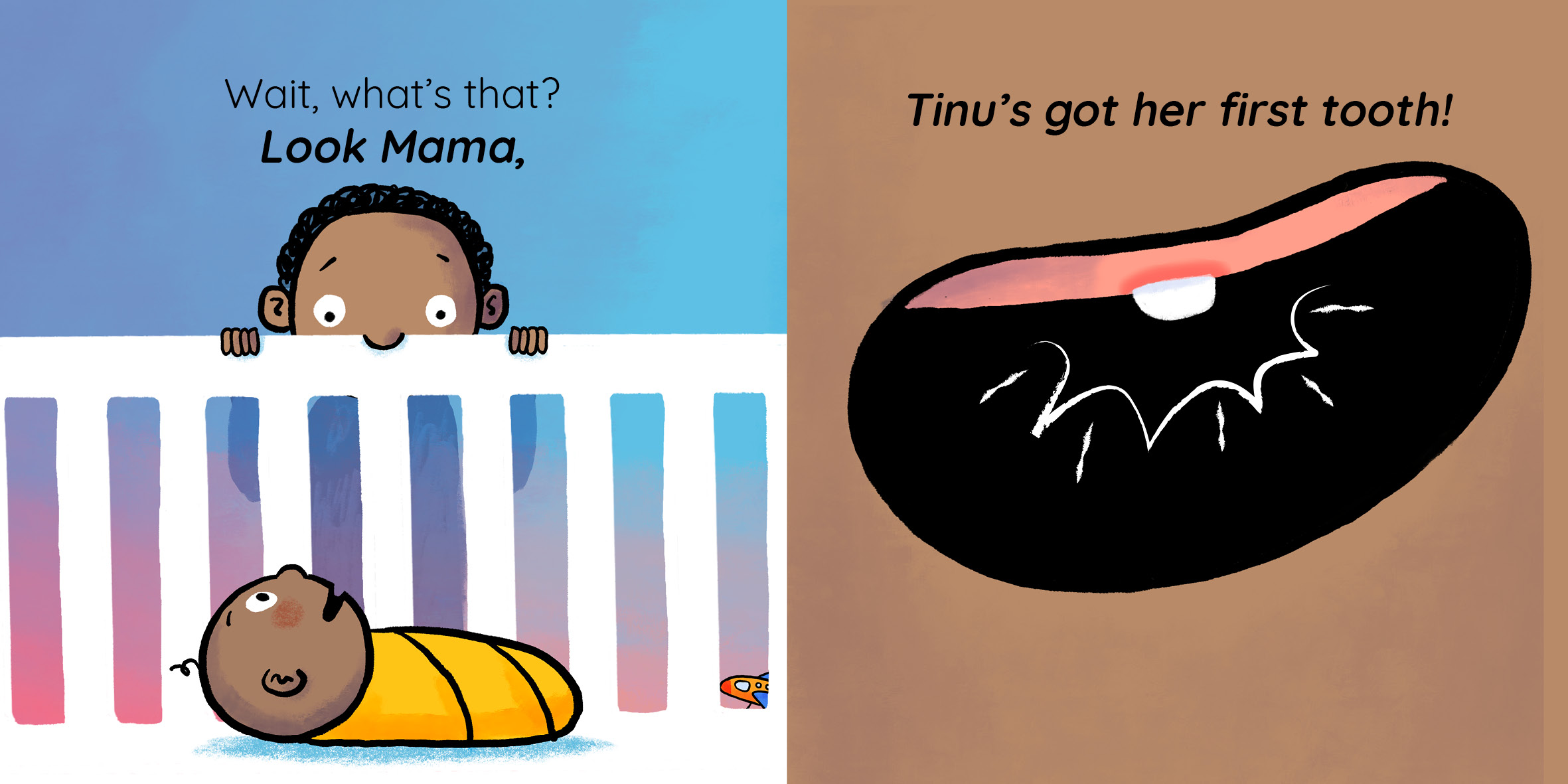 Baby Talk — original illustrated page 13, English text included