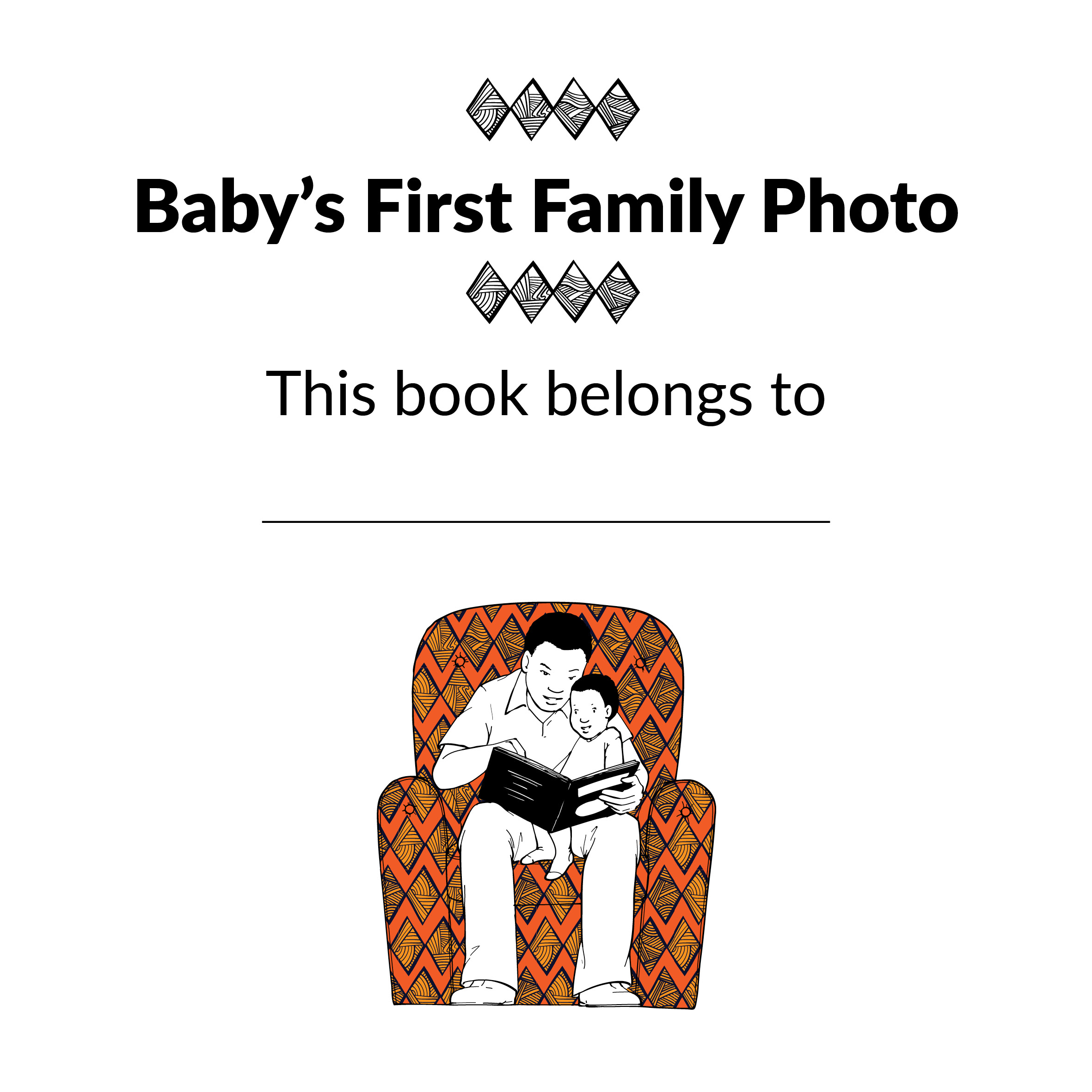 Baby’s First Family Photo — original illustrated page 2, English text included