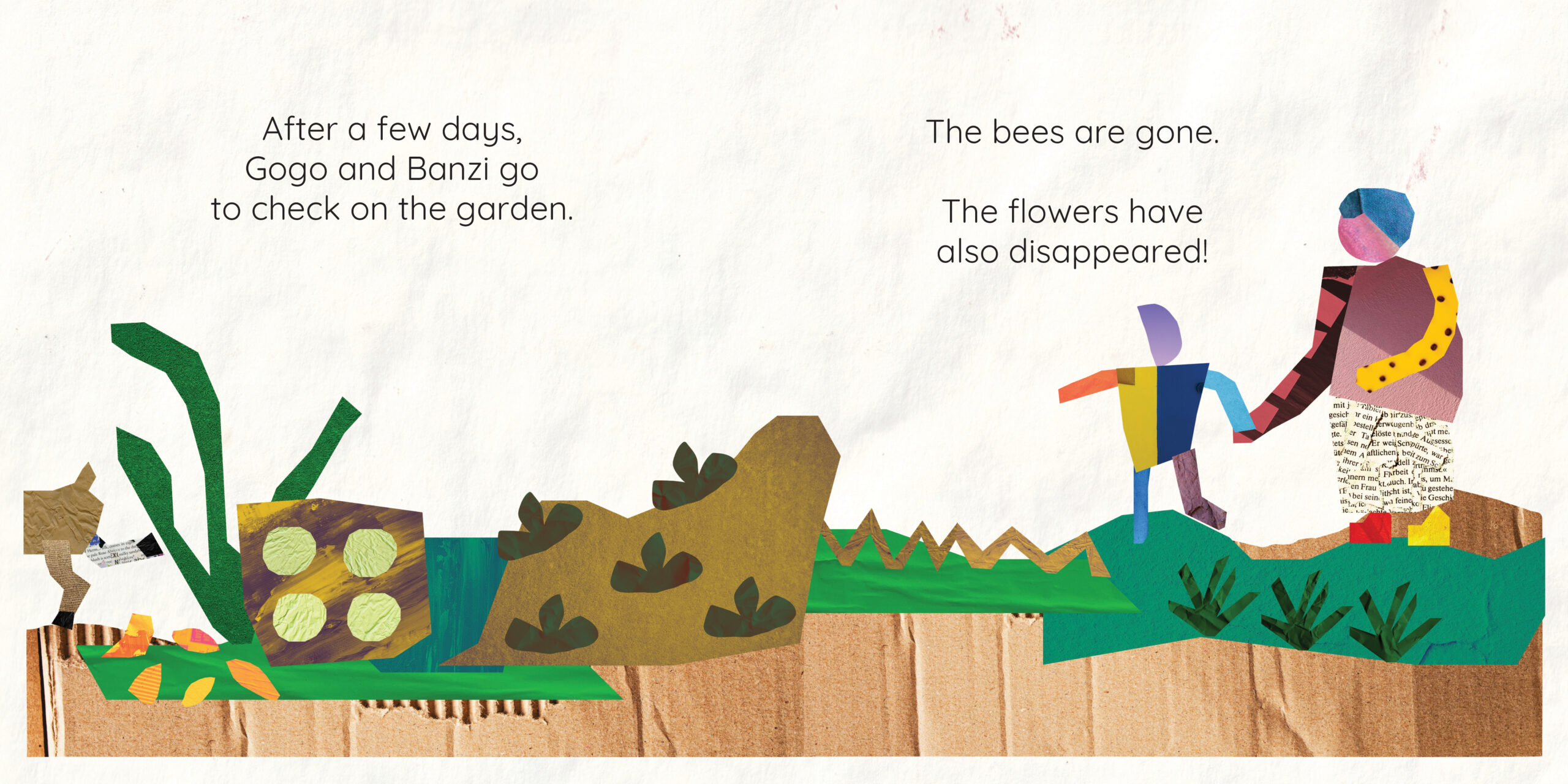 Banzi’s Busy Bees — original illustrated page 5, English text included