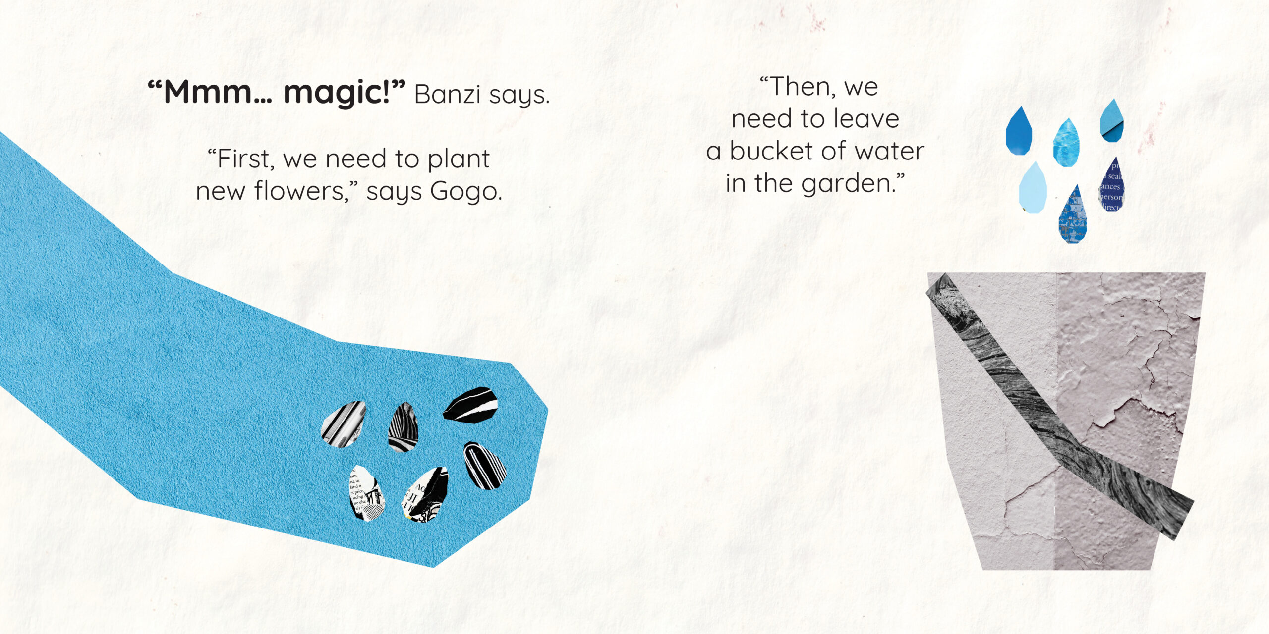 Banzi’s Busy Bees — original illustrated page 7, English text included