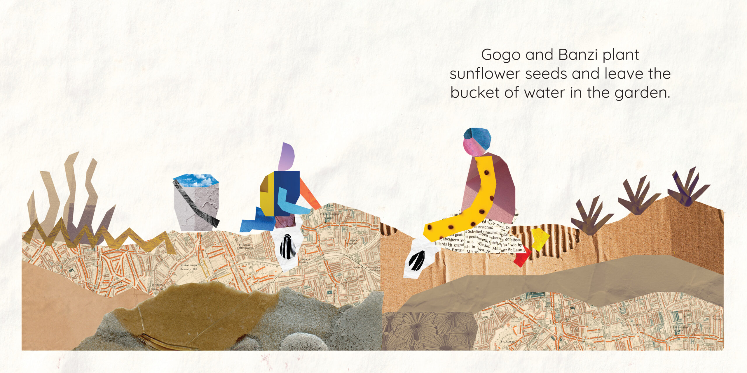 Banzi’s Busy Bees — original illustrated page 8, English text included