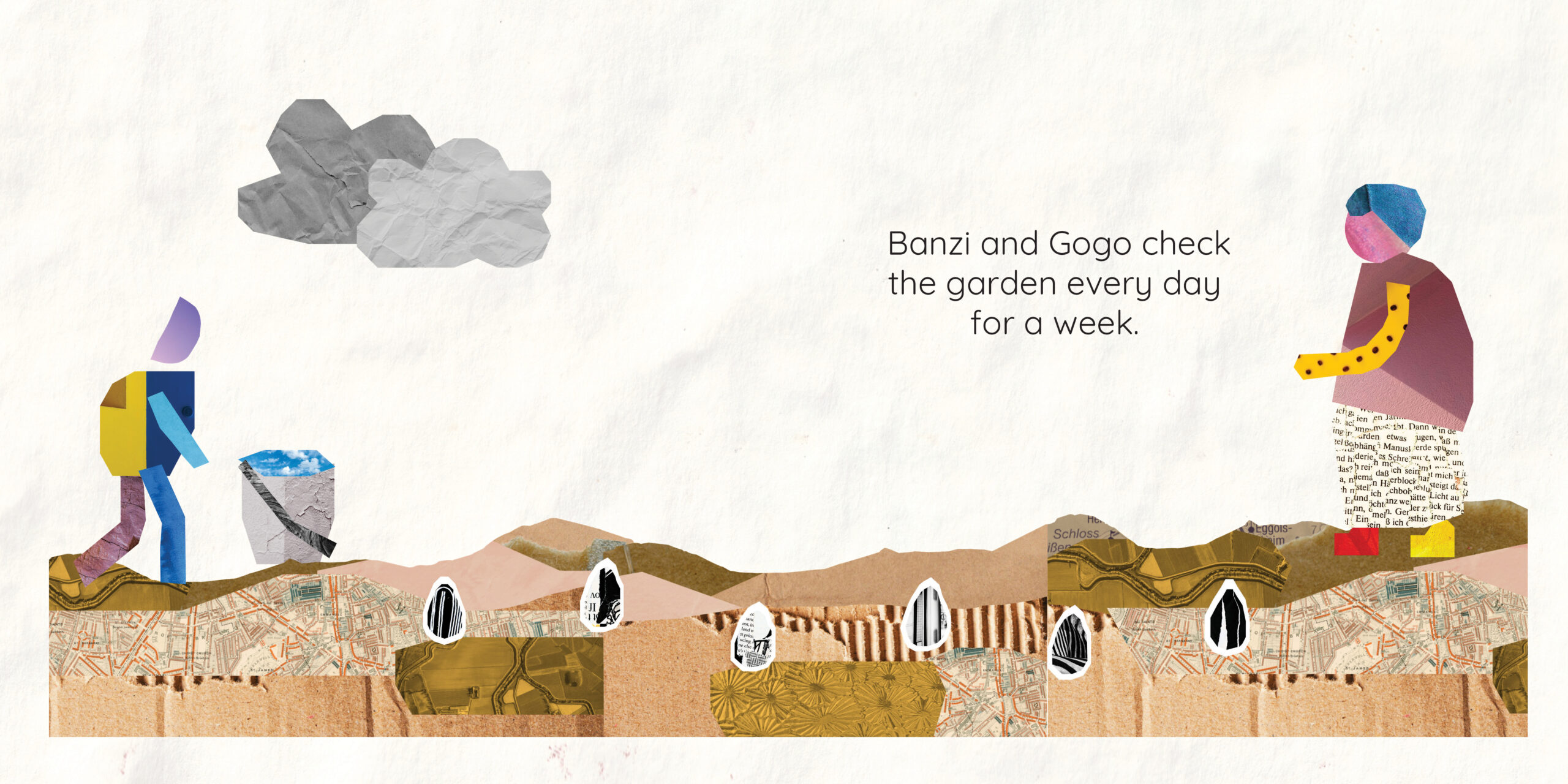 Banzi’s Busy Bees — original illustrated page 10, English text included