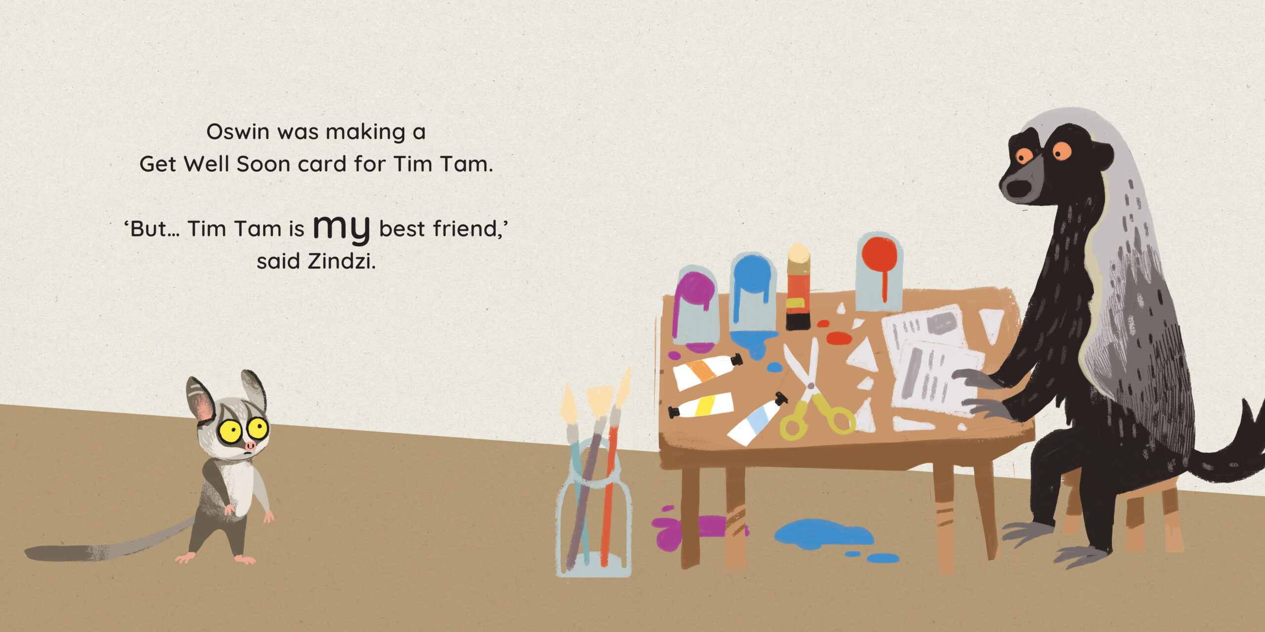 Best Friends — original illustrated page 7, English text included