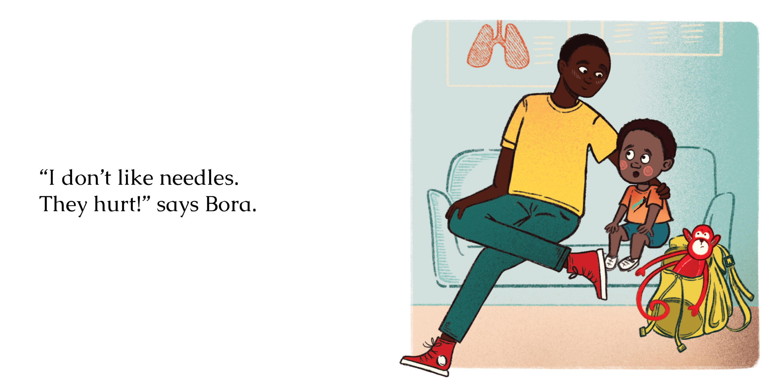 Brave Bora — original illustrated page 3, English text included