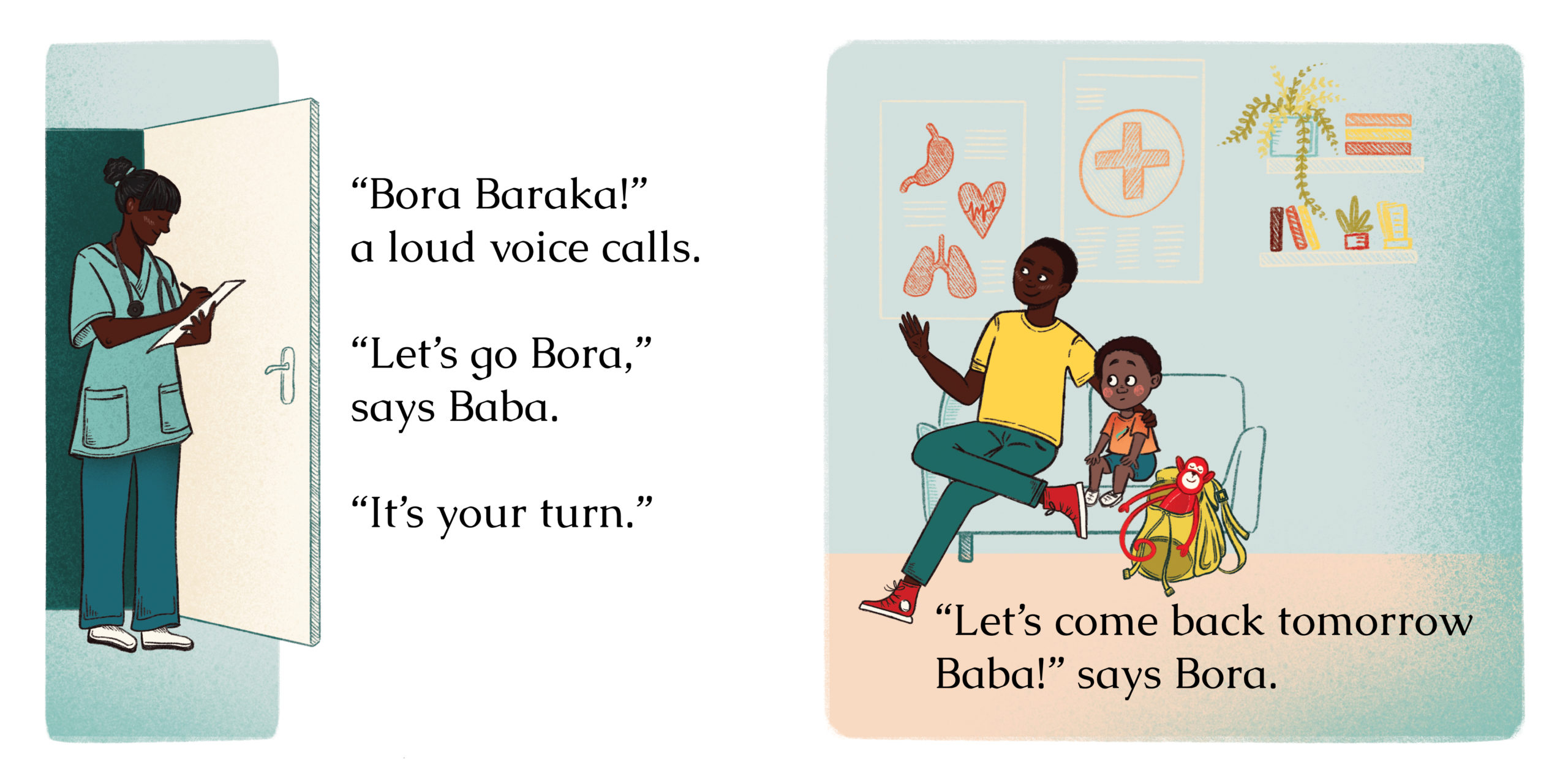 Brave Bora — original illustrated page 5, English text included