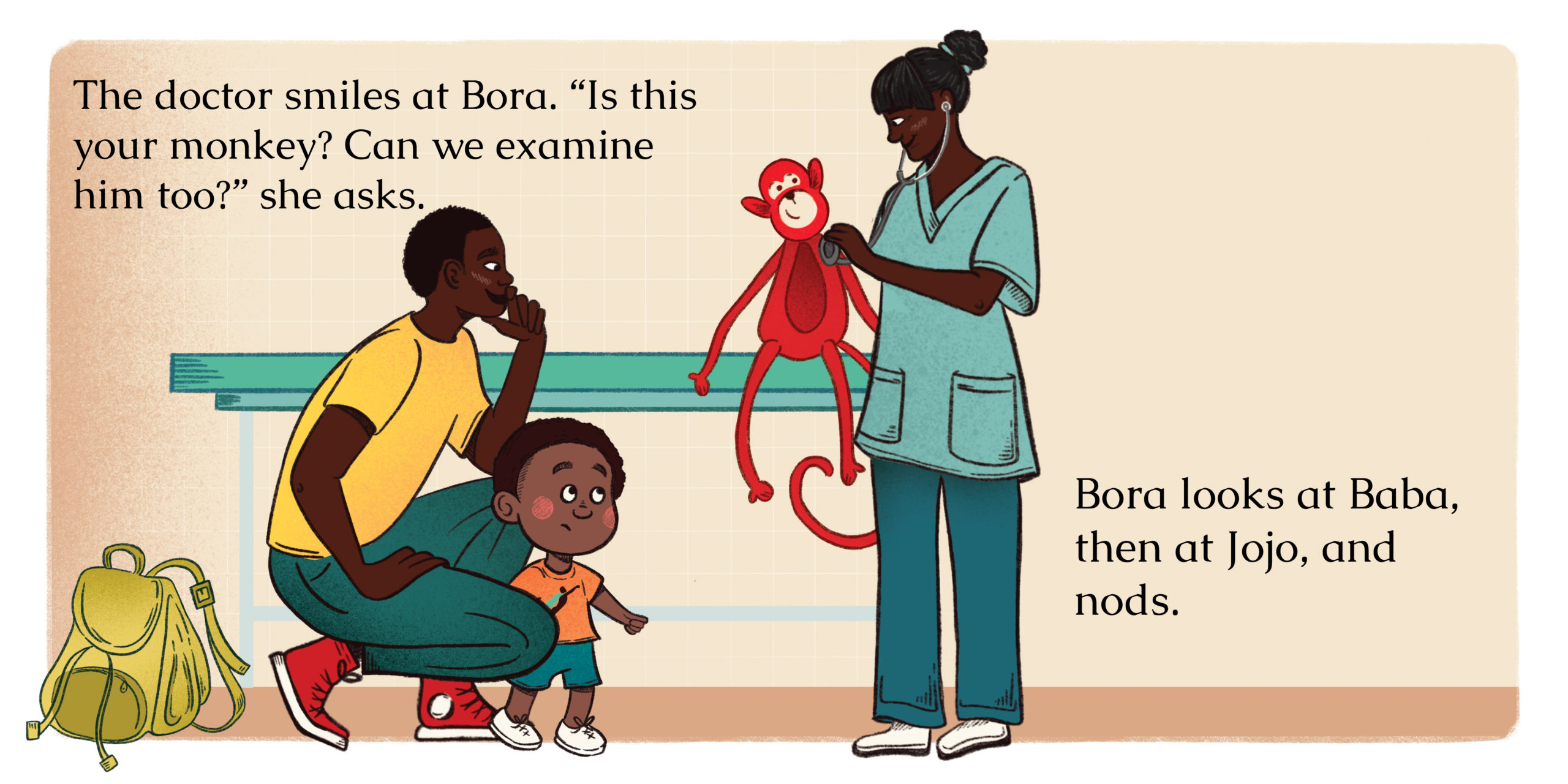 Brave Bora — original illustrated page 7, English text included
