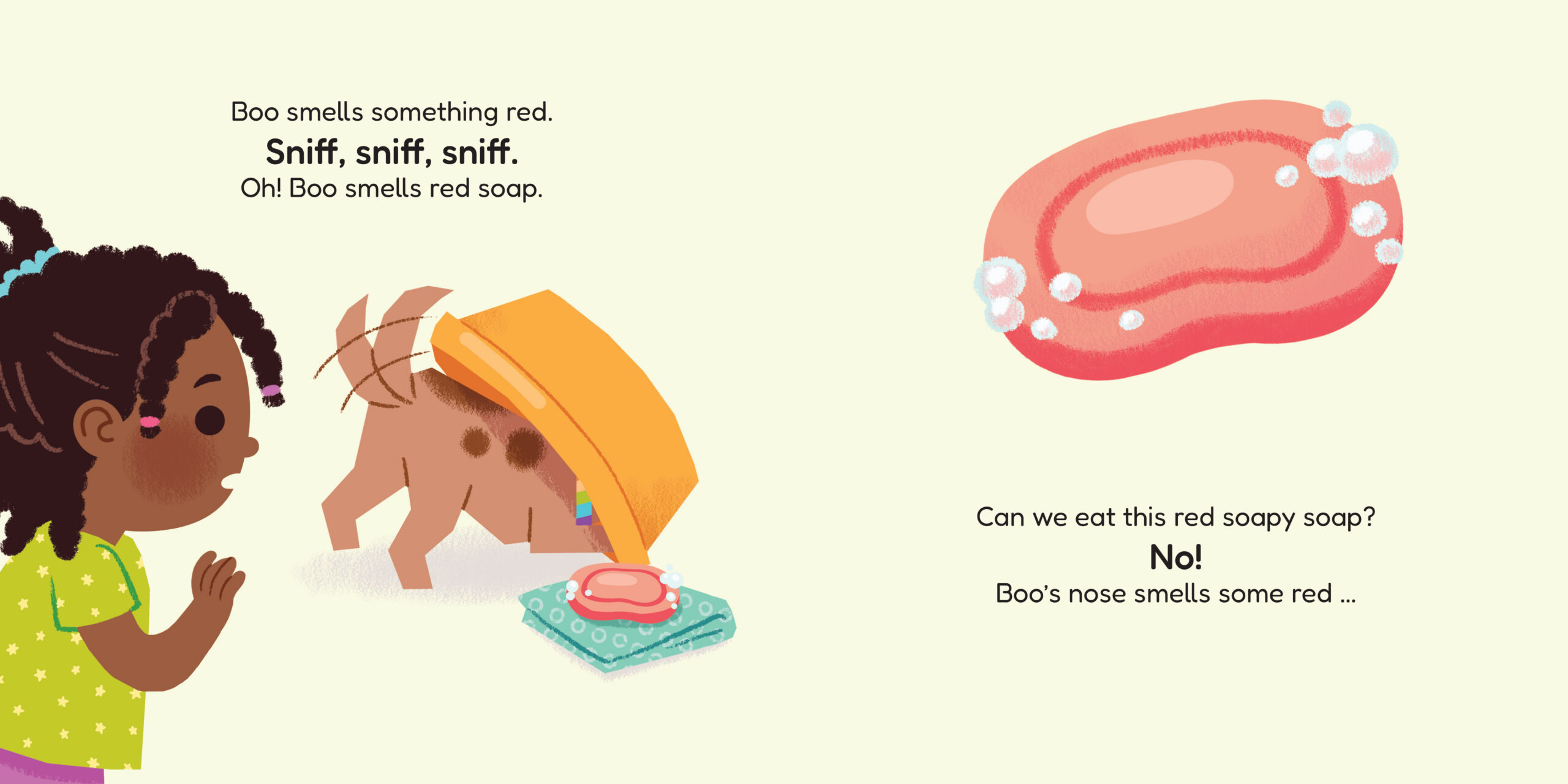 Can we eat a rainbow? — original illustrated page 5, English text included