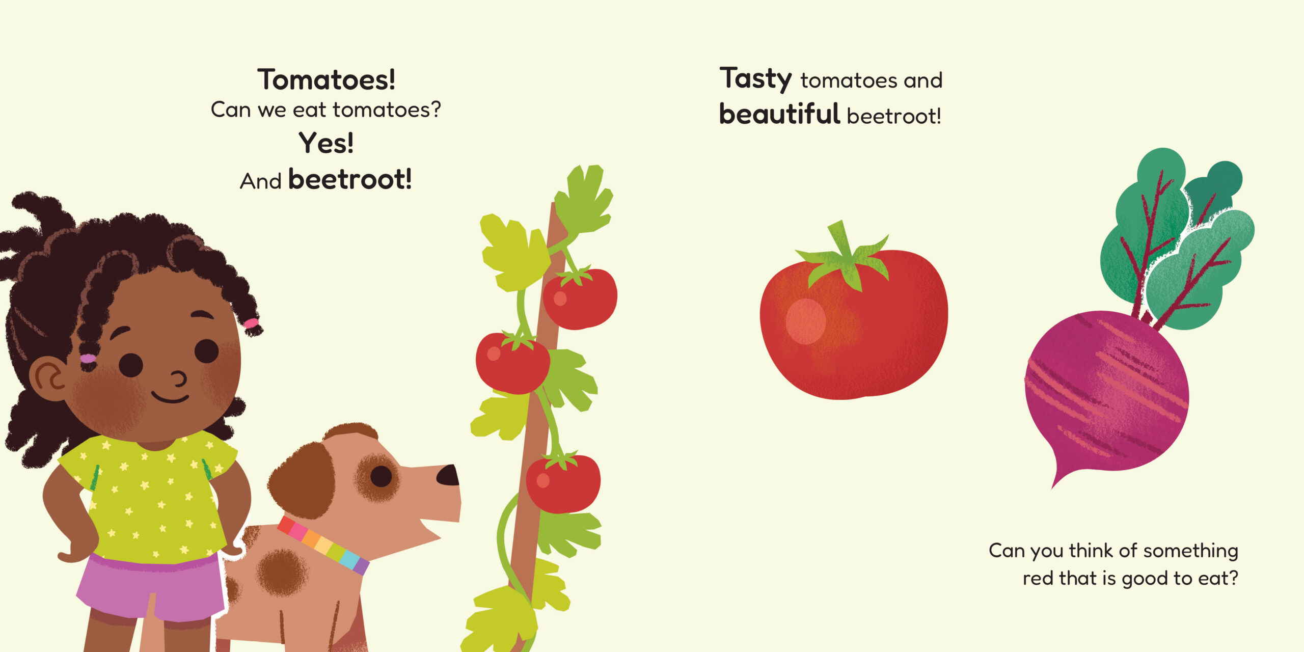 Can we eat a rainbow? — original illustrated page 6, English text included