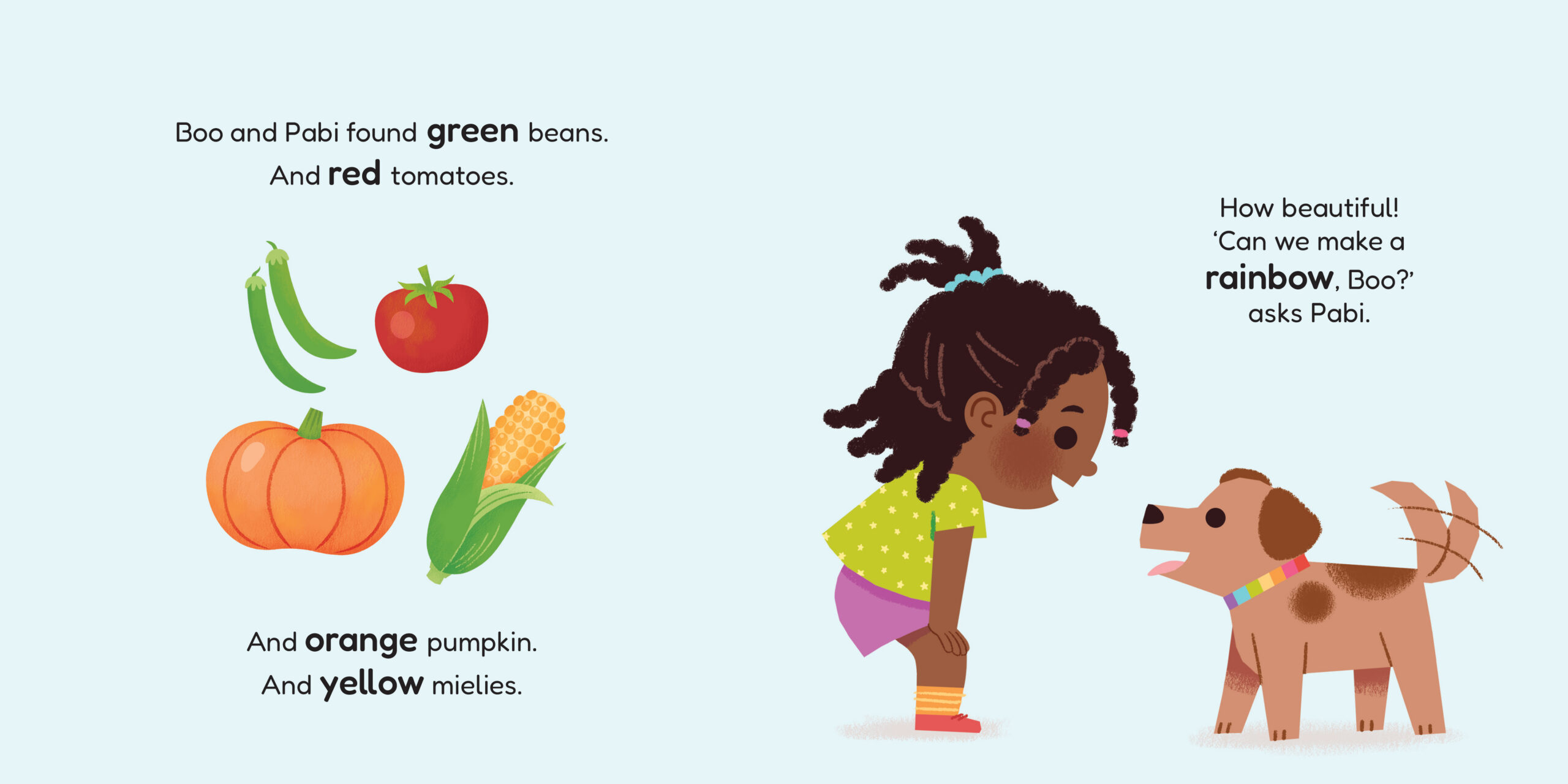 Can we eat a rainbow? — original illustrated page 11, English text included