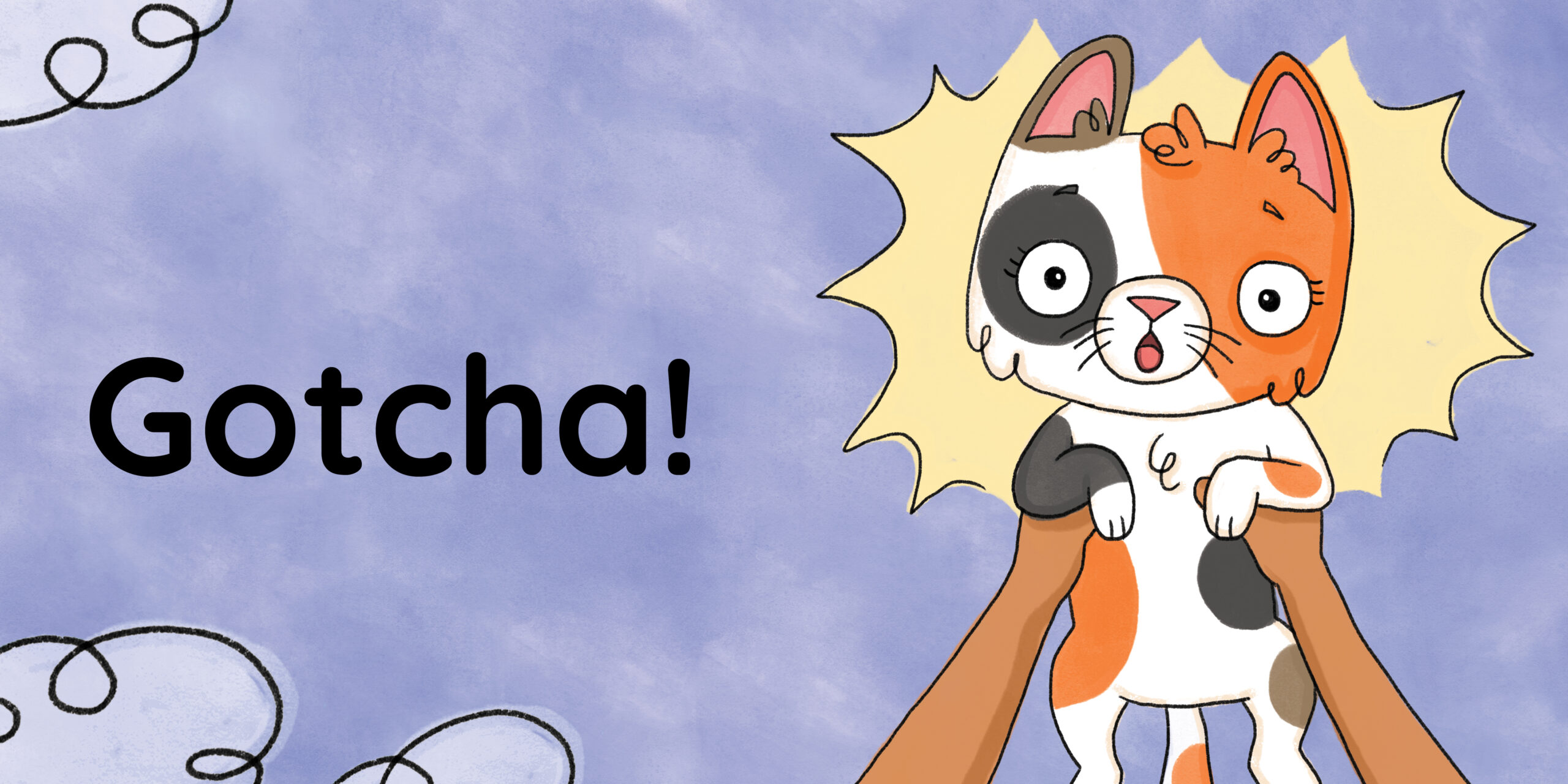 Catch That Cat! — original illustrated page 11, English text included