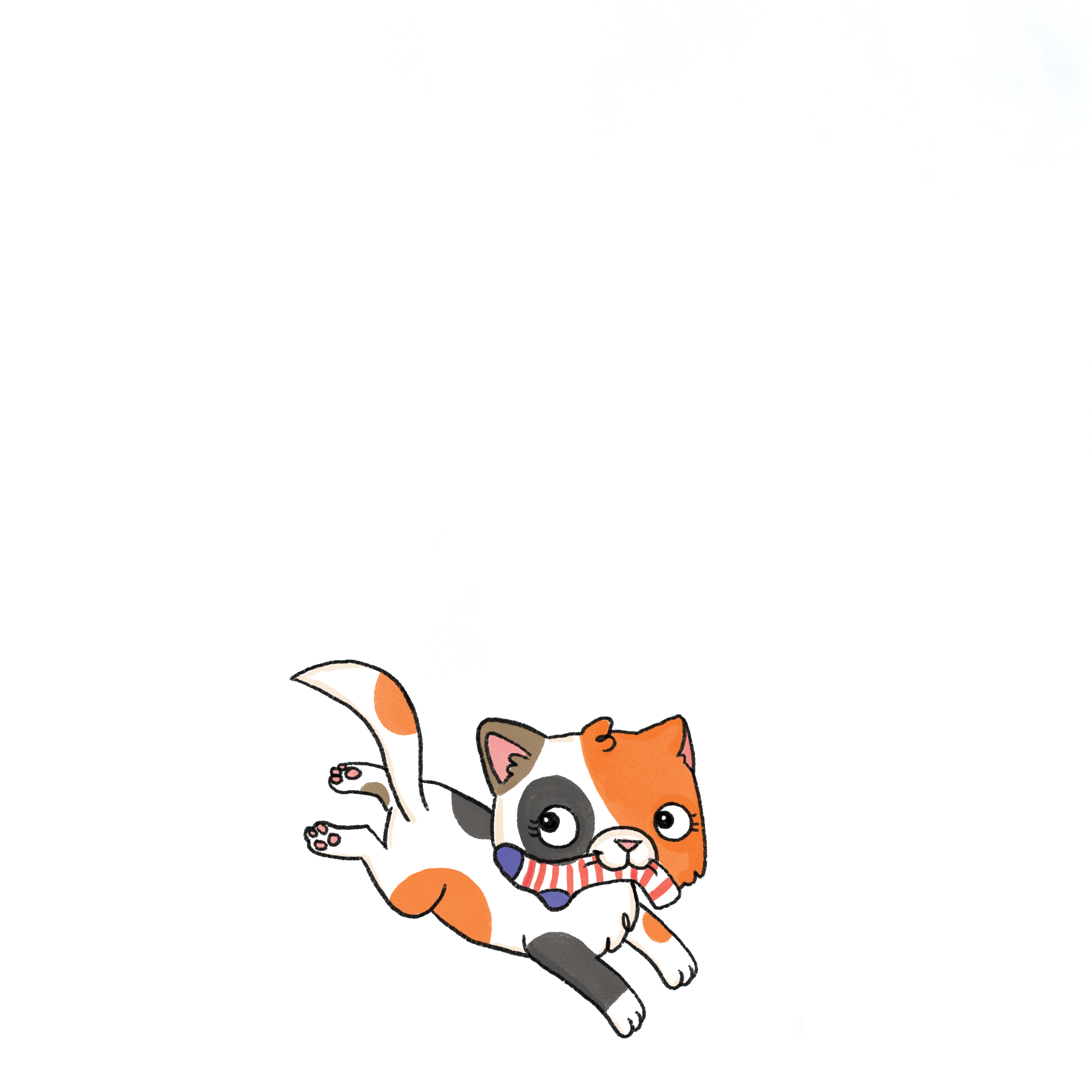 Catch That Cat! — original illustrated page 14, English text included