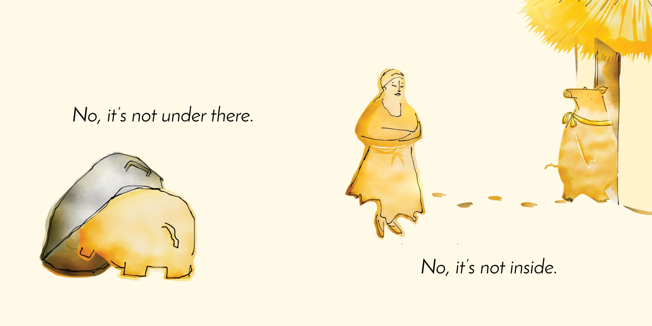 Clever Pig — original illustrated page 3, English text included