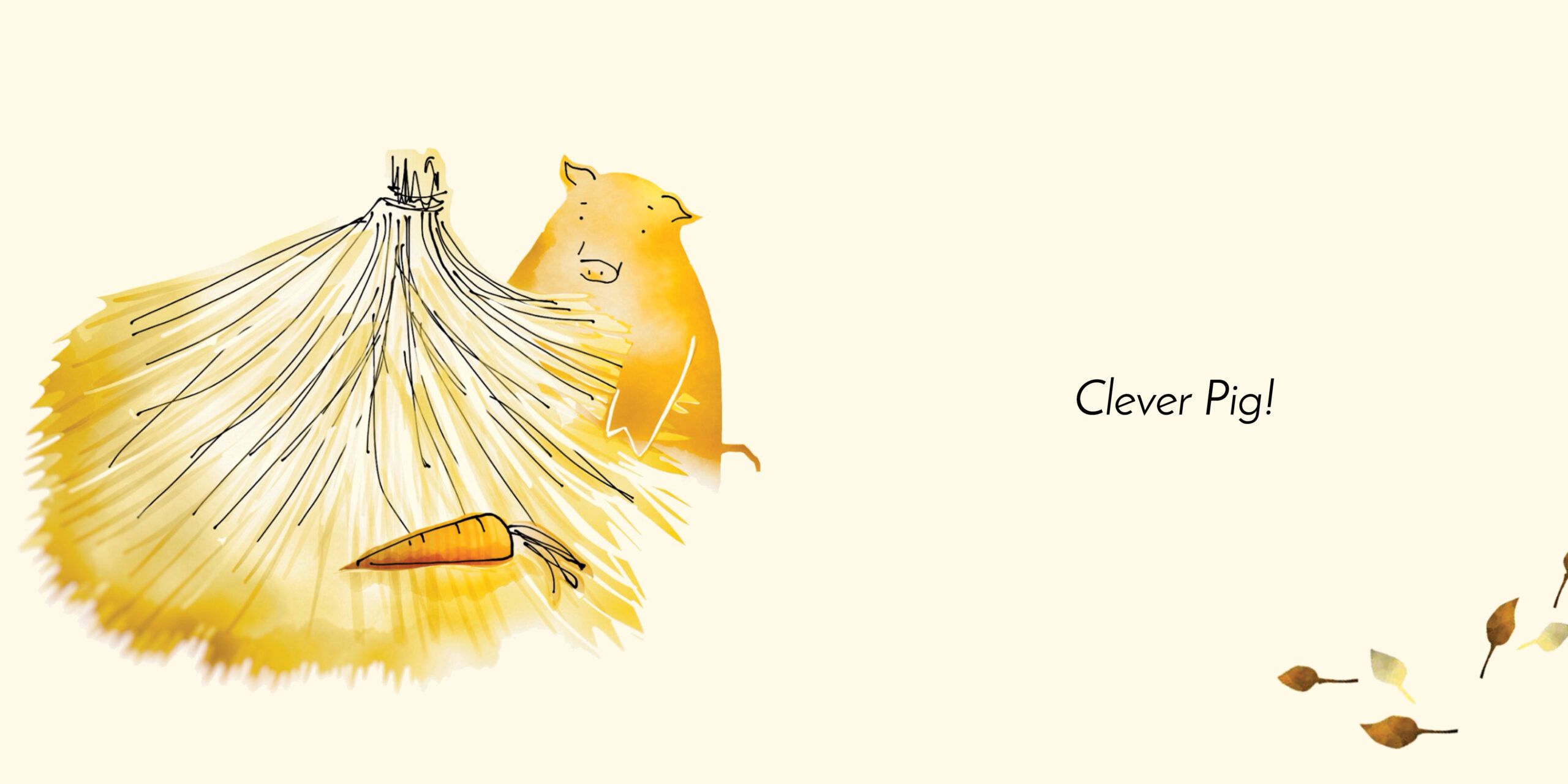 Clever Pig — original illustrated page 4, English text included