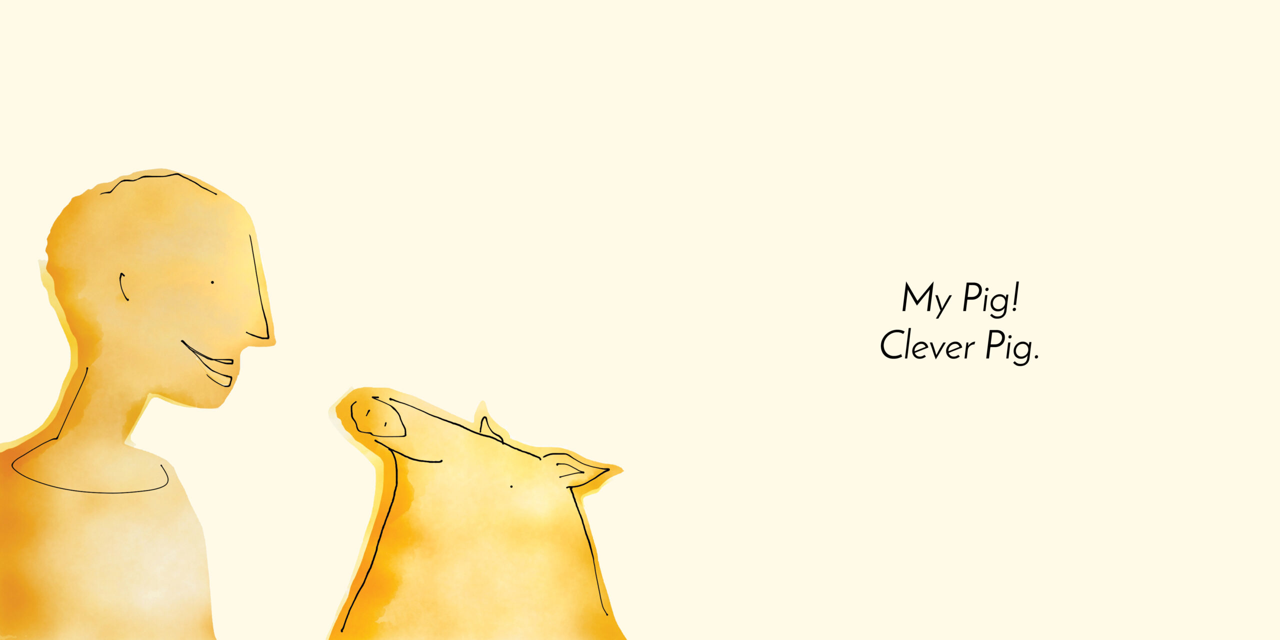 Clever Pig — original illustrated page 9, English text included