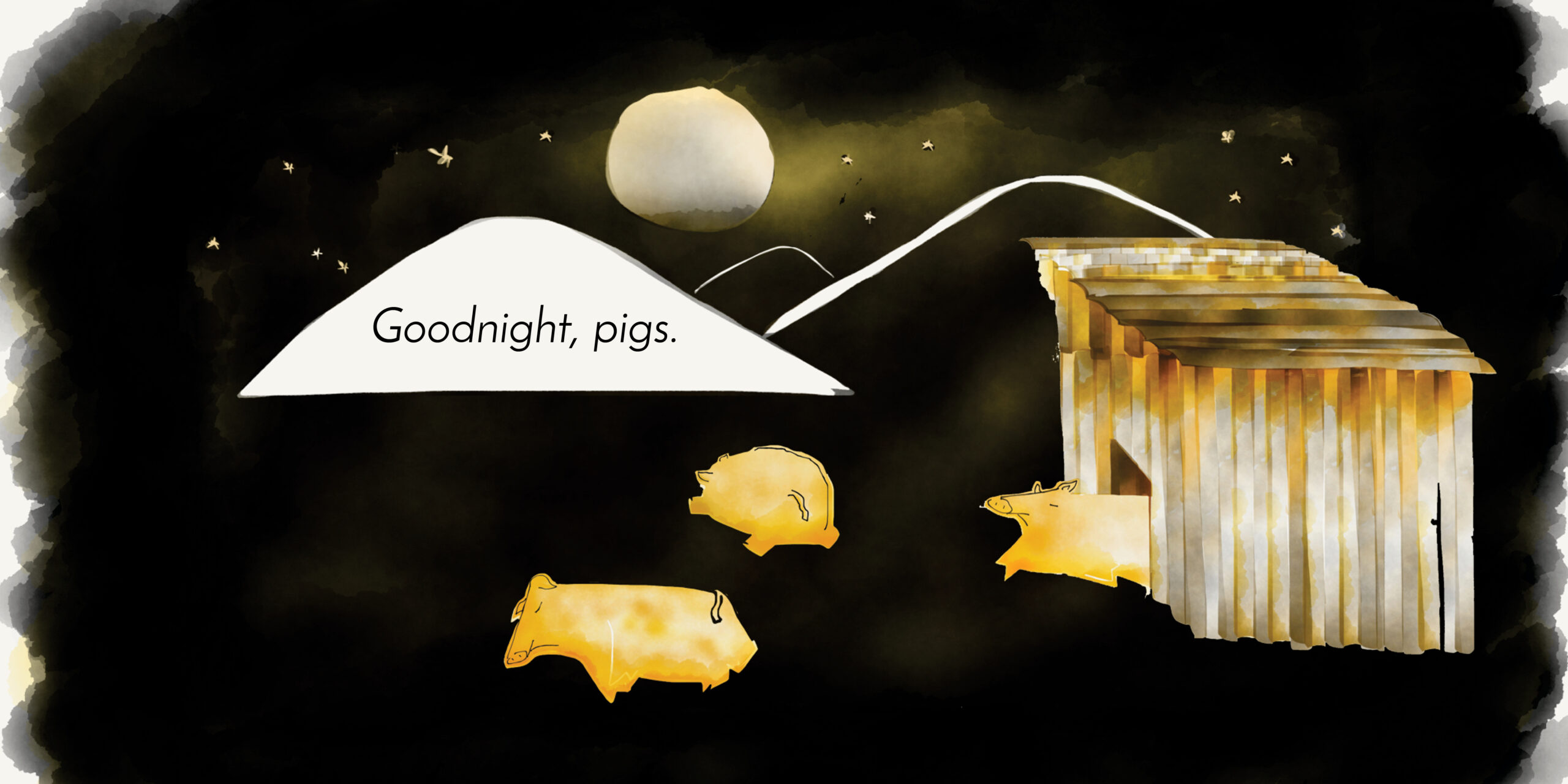 Clever Pig — original illustrated page 13, English text included