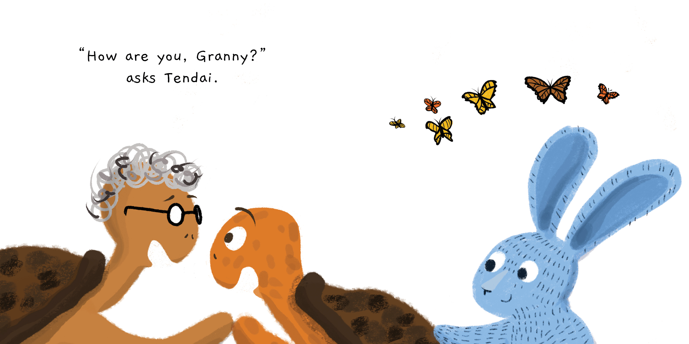 Come stay with me — original illustrated page 10, English text included