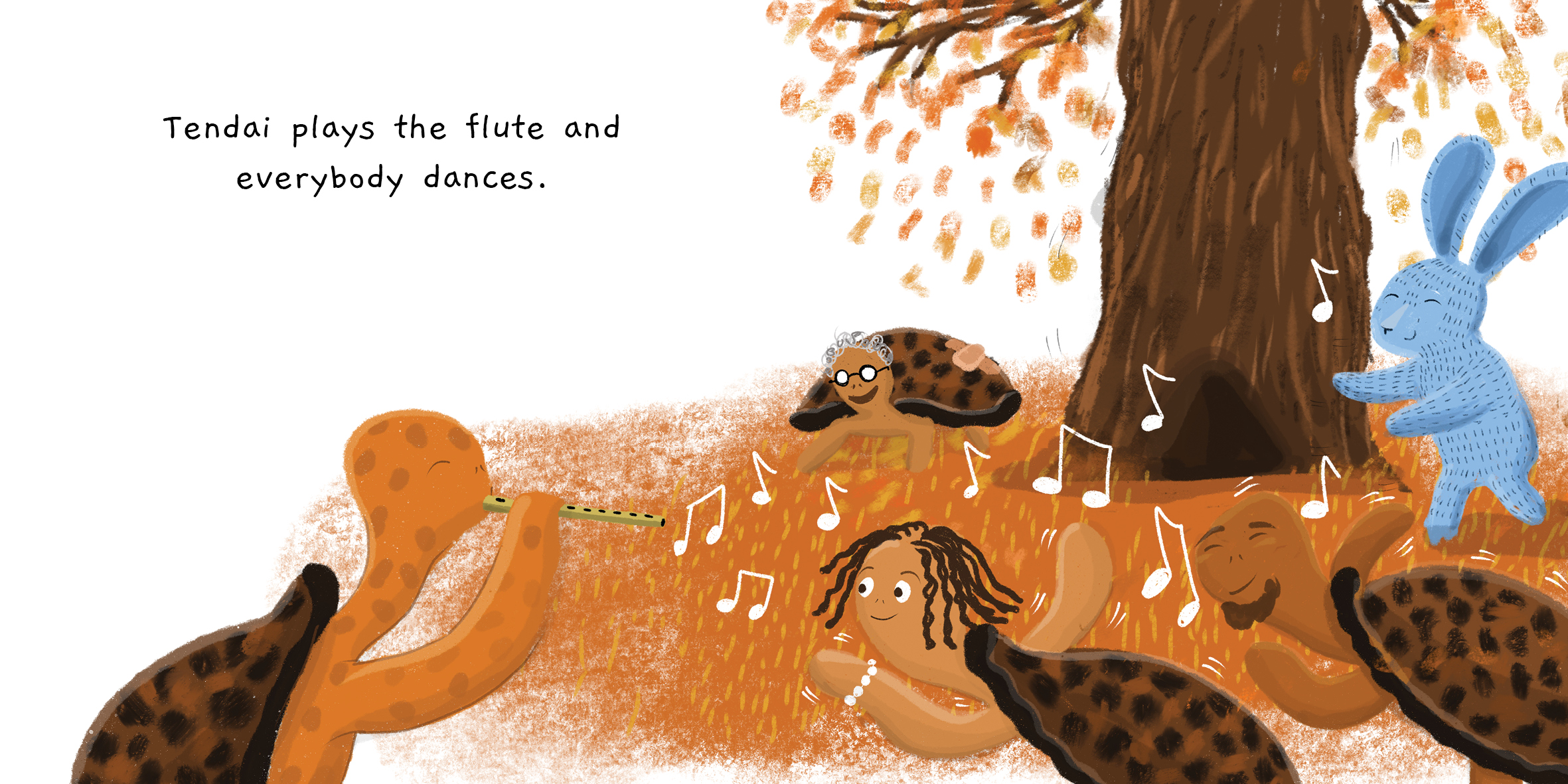 Come stay with me — original illustrated page 13, English text included
