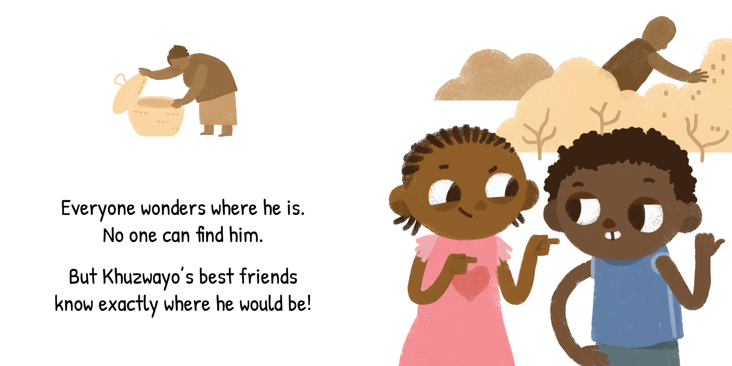 Dance, Khuzwayo, dance! — original illustrated page 6, English text included