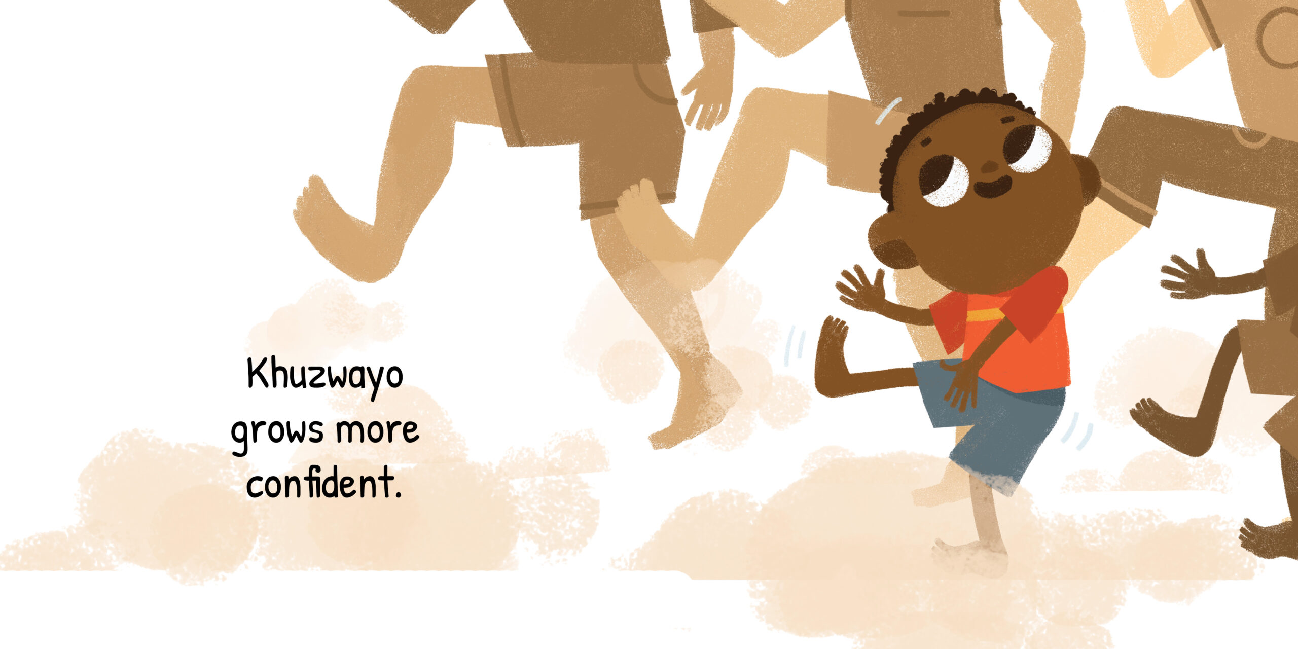 Dance, Khuzwayo, dance! — original illustrated page 11, English text included