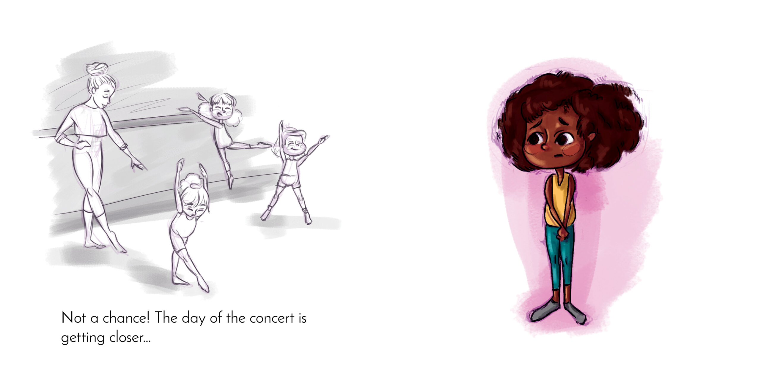 Dance, Mihlali! — original illustrated page 5, English text included