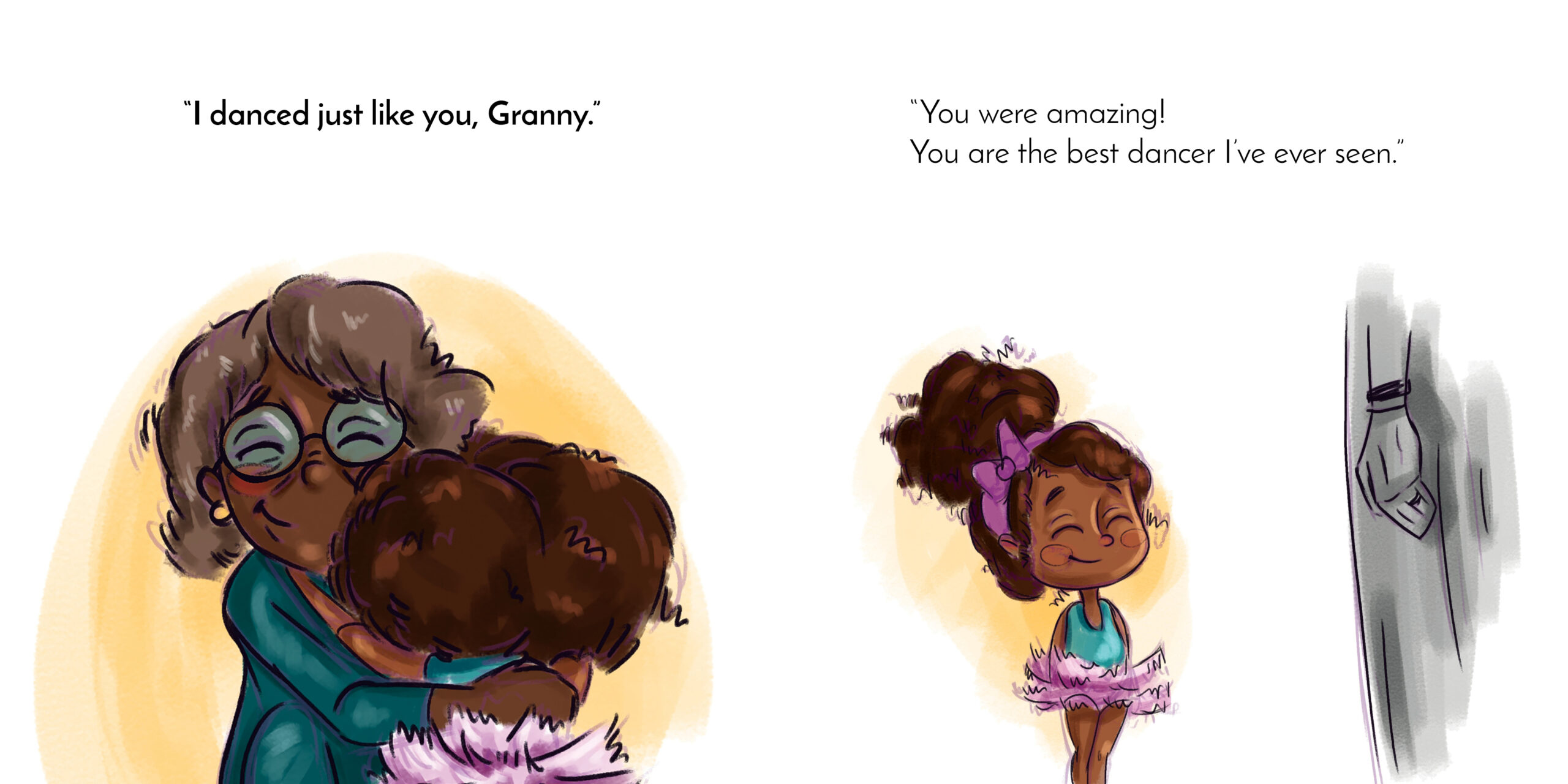 Dance, Mihlali! — original illustrated page 13, English text included