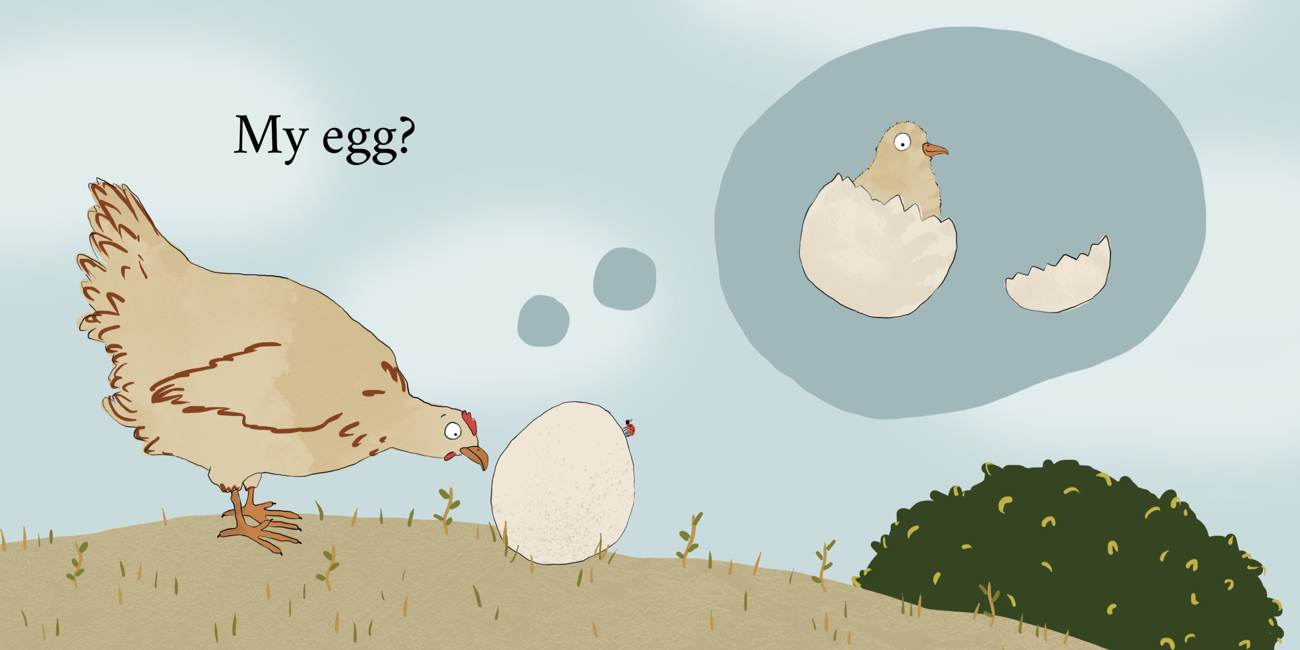 Egg — original illustrated page 9, English text included