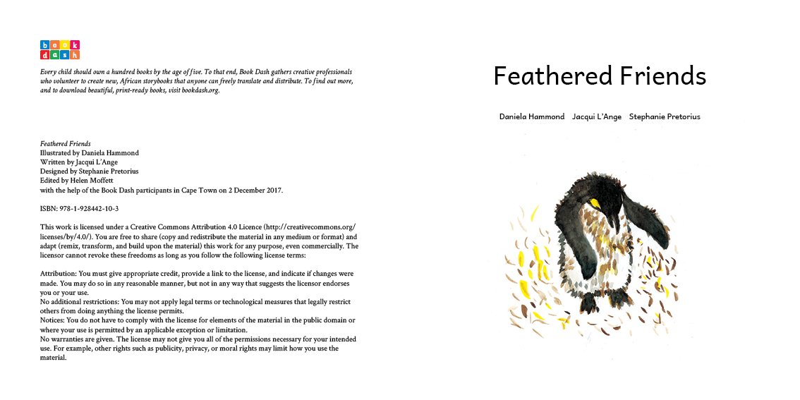 Feathered Friends — original illustrated page 3, English text included
