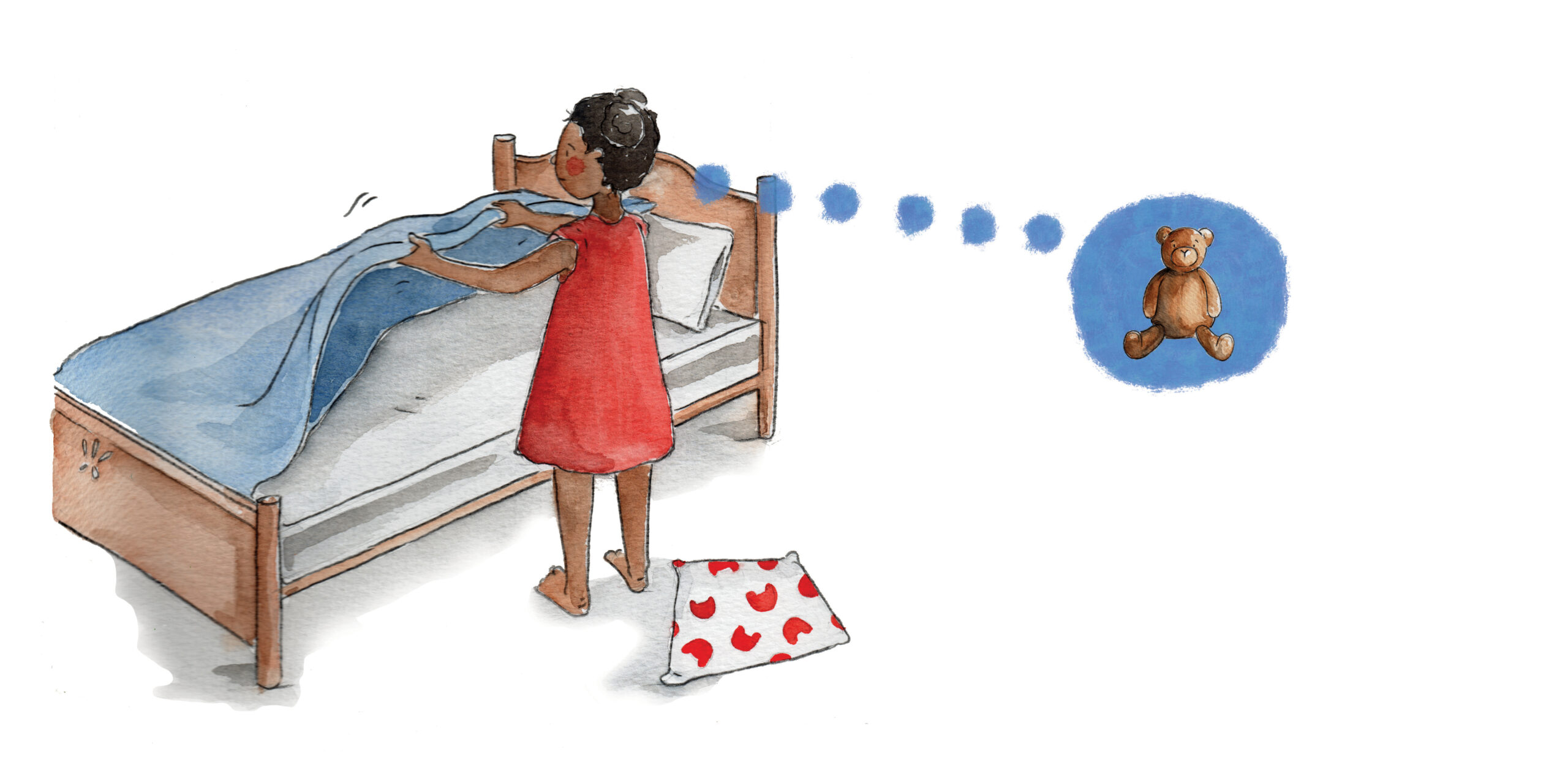 Fifi and Teddy — original illustrated page 7, English text included