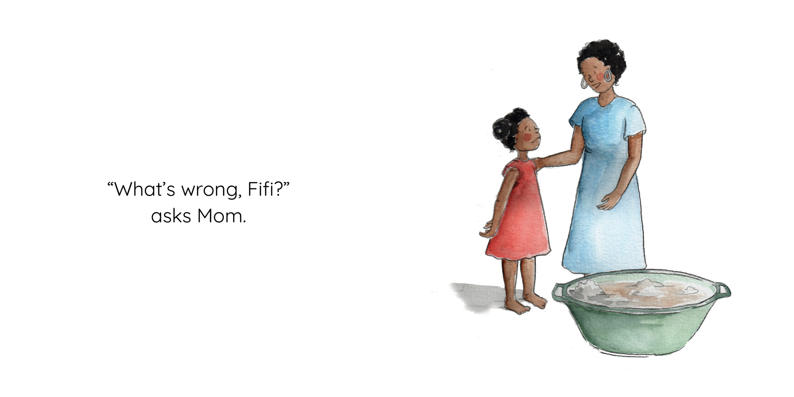 Fifi and Teddy — original illustrated page 9, English text included