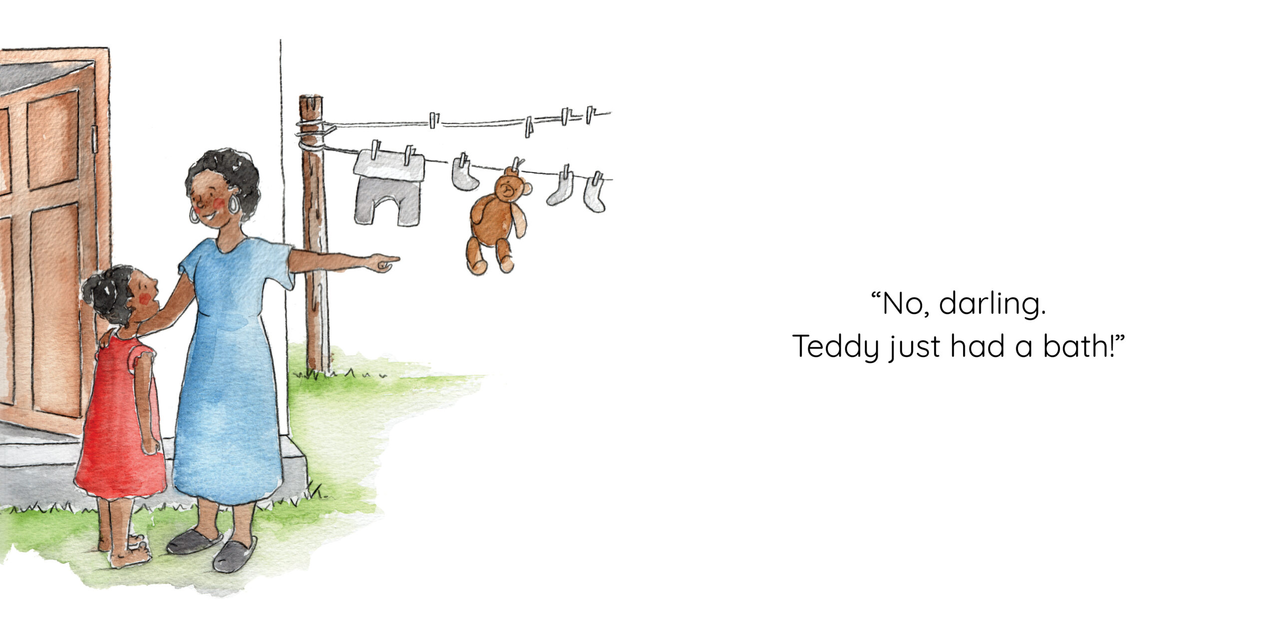 Fifi and Teddy — original illustrated page 11, English text included