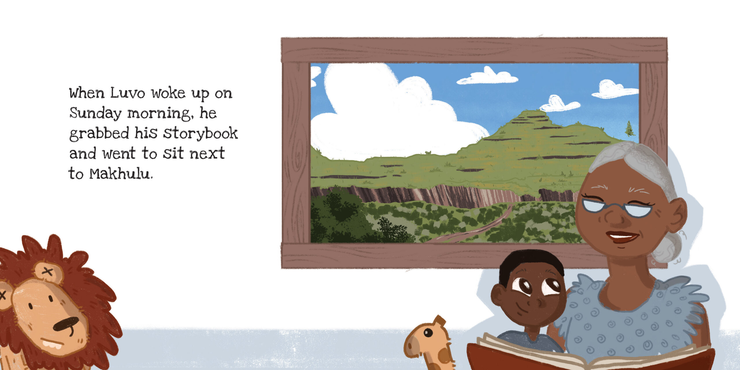 Ga-Mohana – The Hill of Wonders — original illustrated page 2, English text included