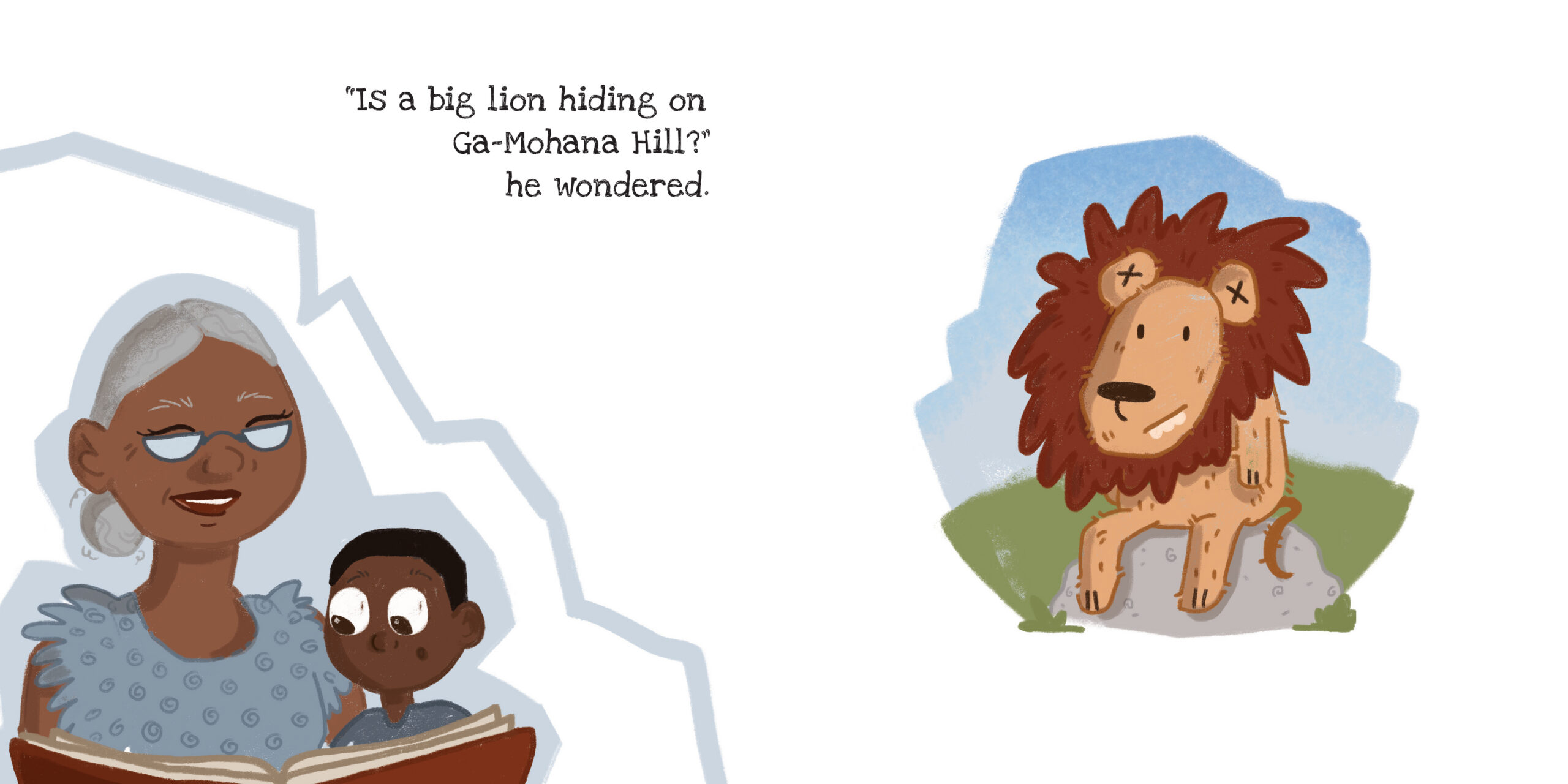 Ga-Mohana – The Hill of Wonders — original illustrated page 5, English text included