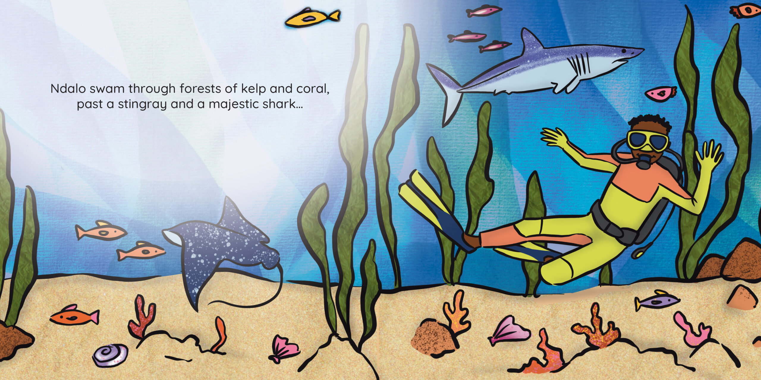 Going Places — original illustrated page 4, English text included