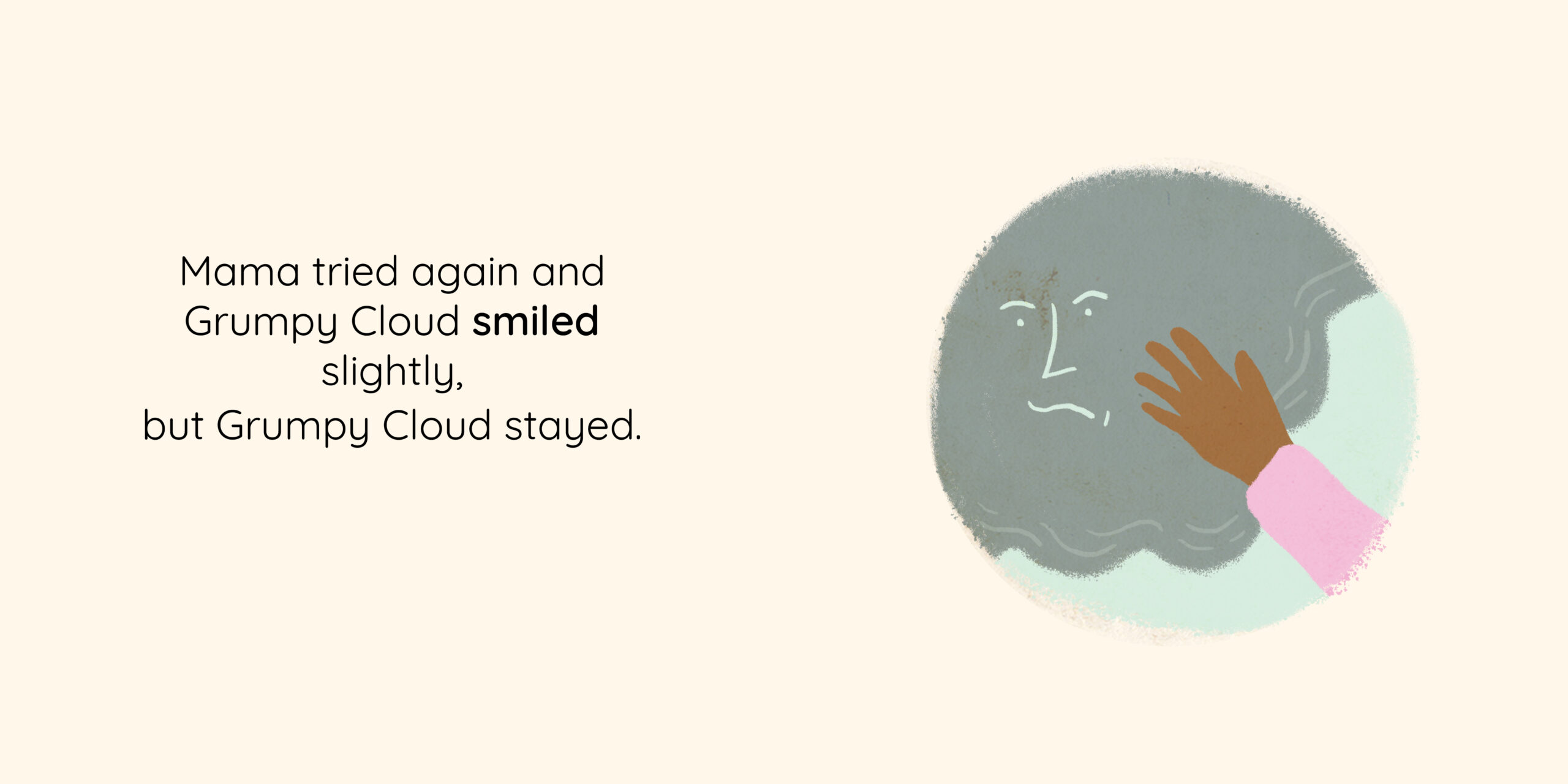 Grumpy Cloud — original illustrated page 10, English text included