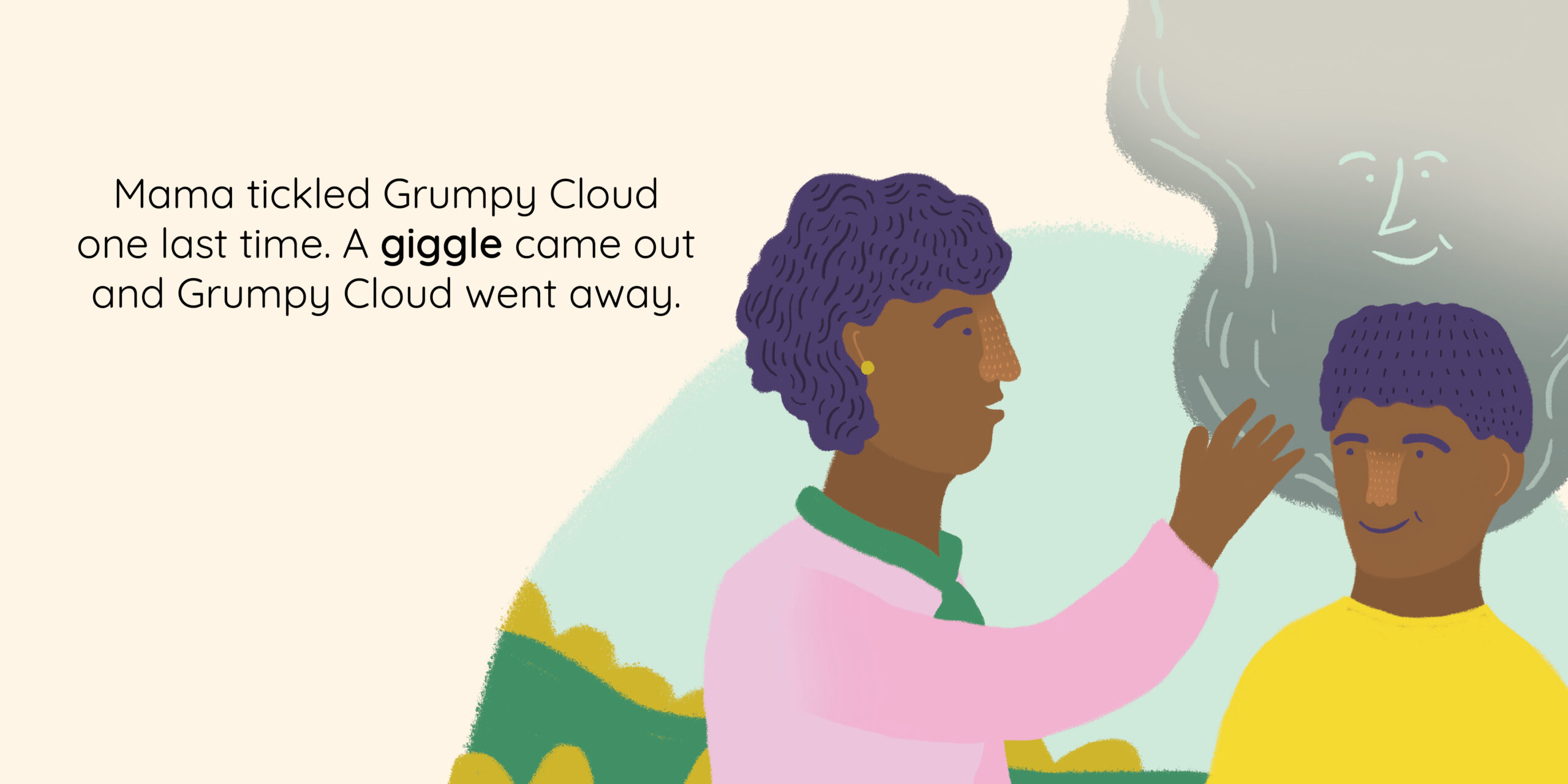 Grumpy Cloud — original illustrated page 11, English text included