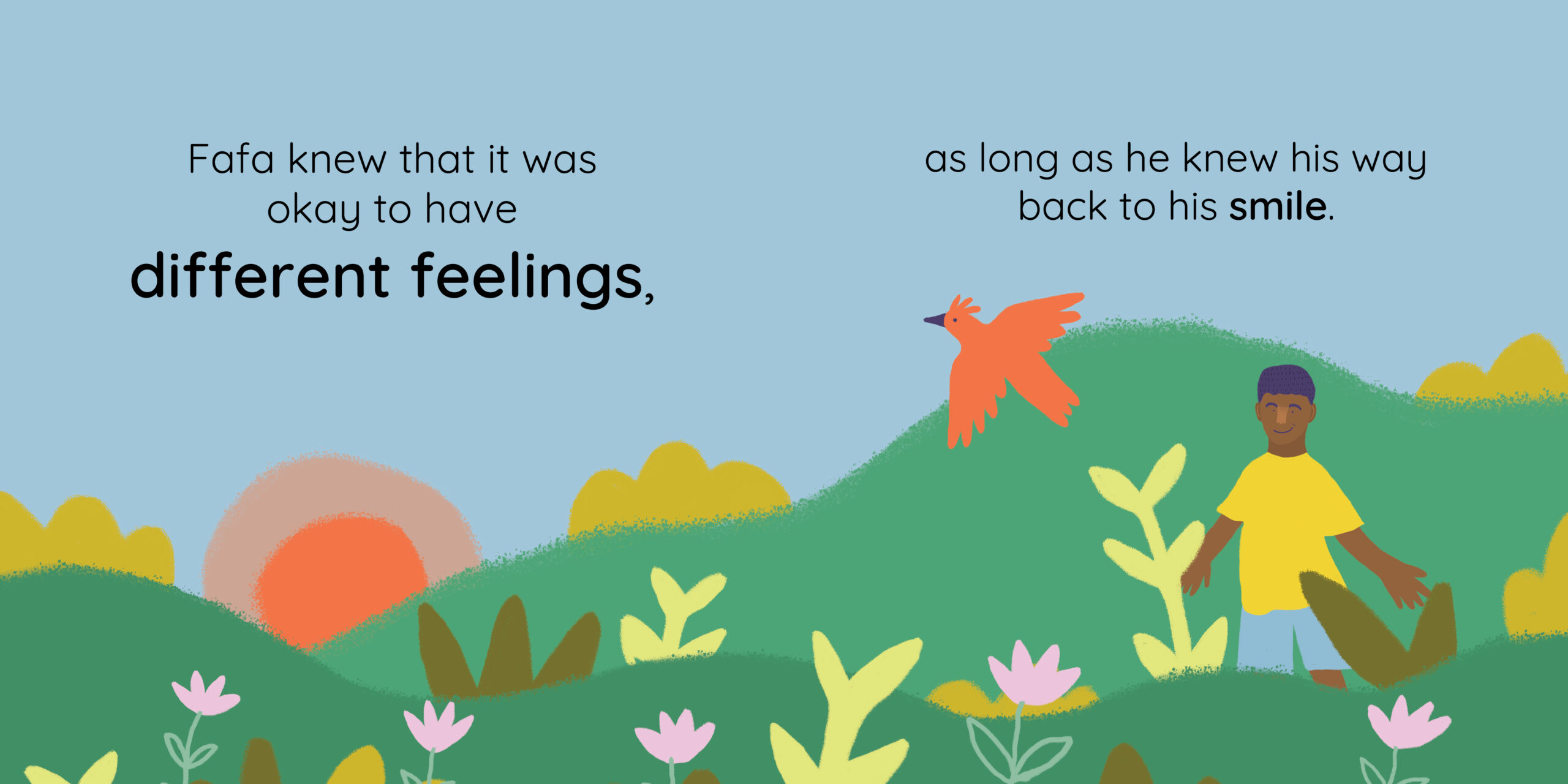 Grumpy Cloud — original illustrated page 13, English text included