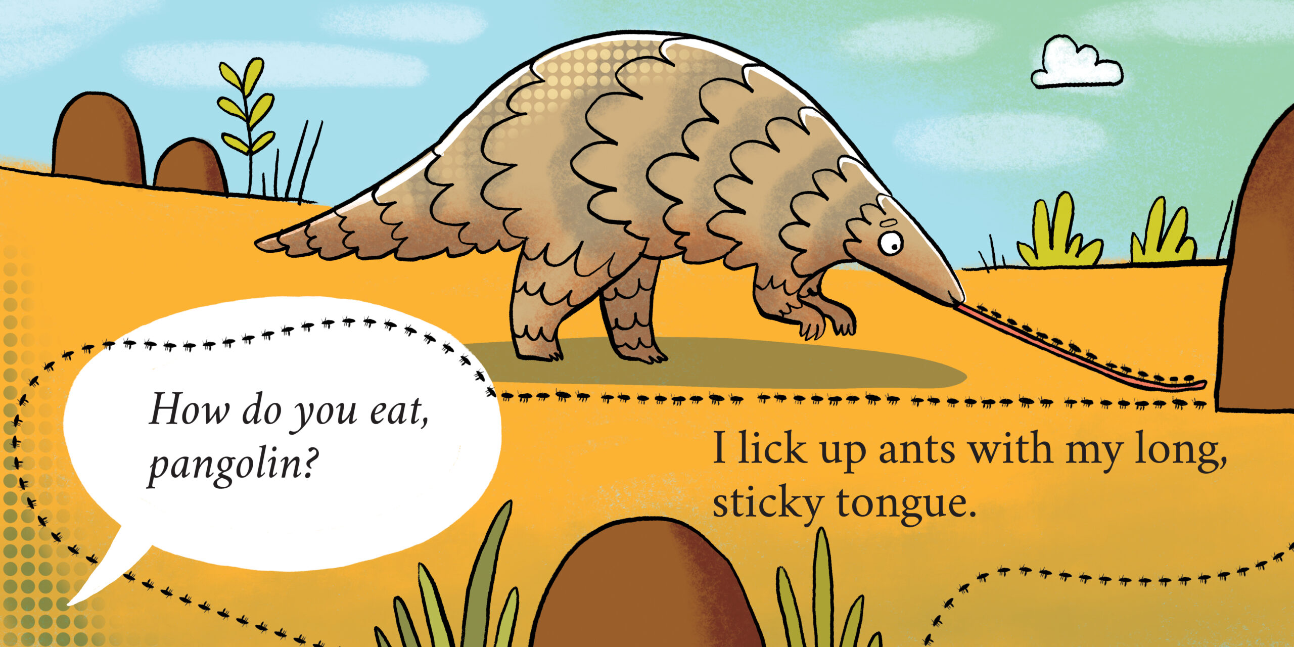 How do you eat? — original illustrated page 5, English text included